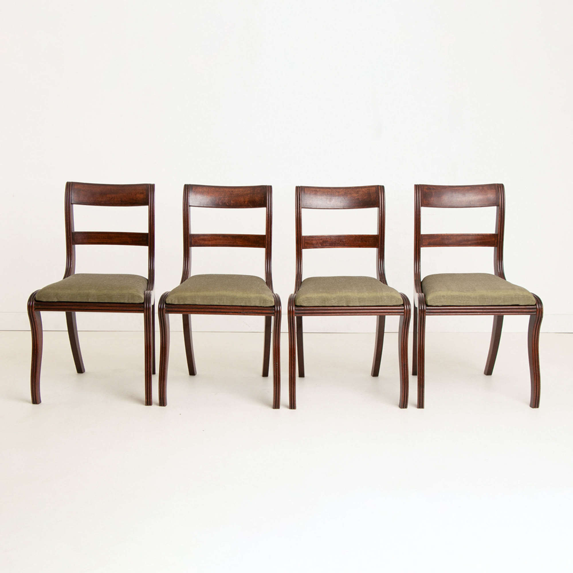 Set of Four Georgian mahogany Dining Chairs