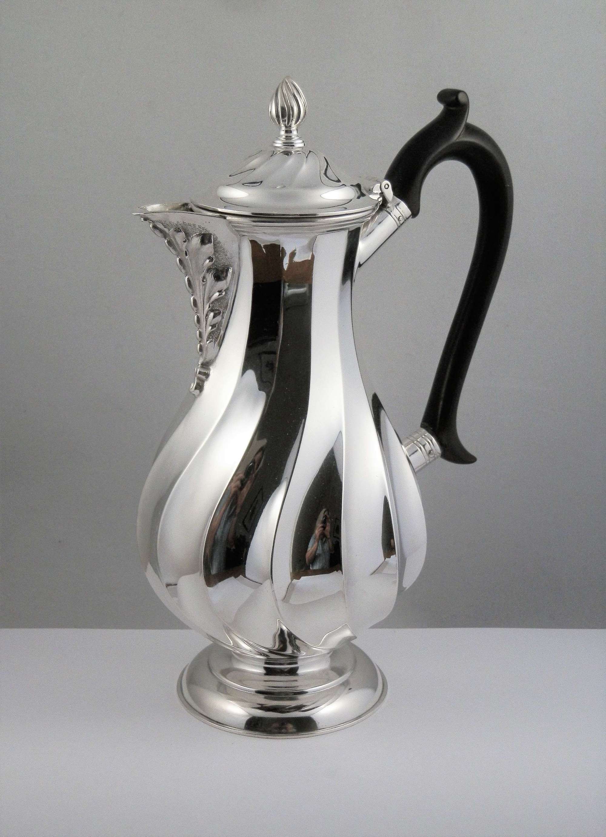 A Victorian silver coffee pot, Wm Hutton, London 1900