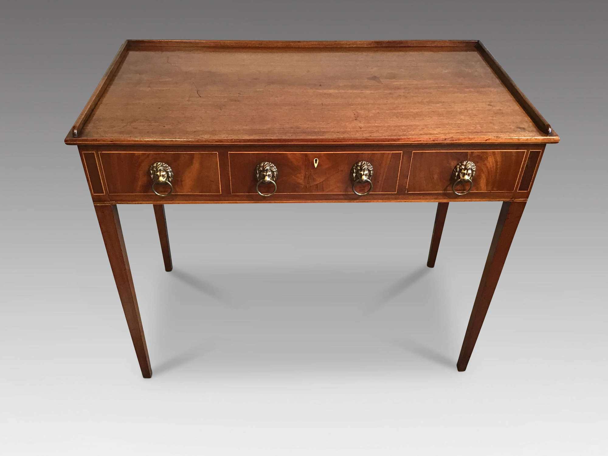 Antique mahogany writing table