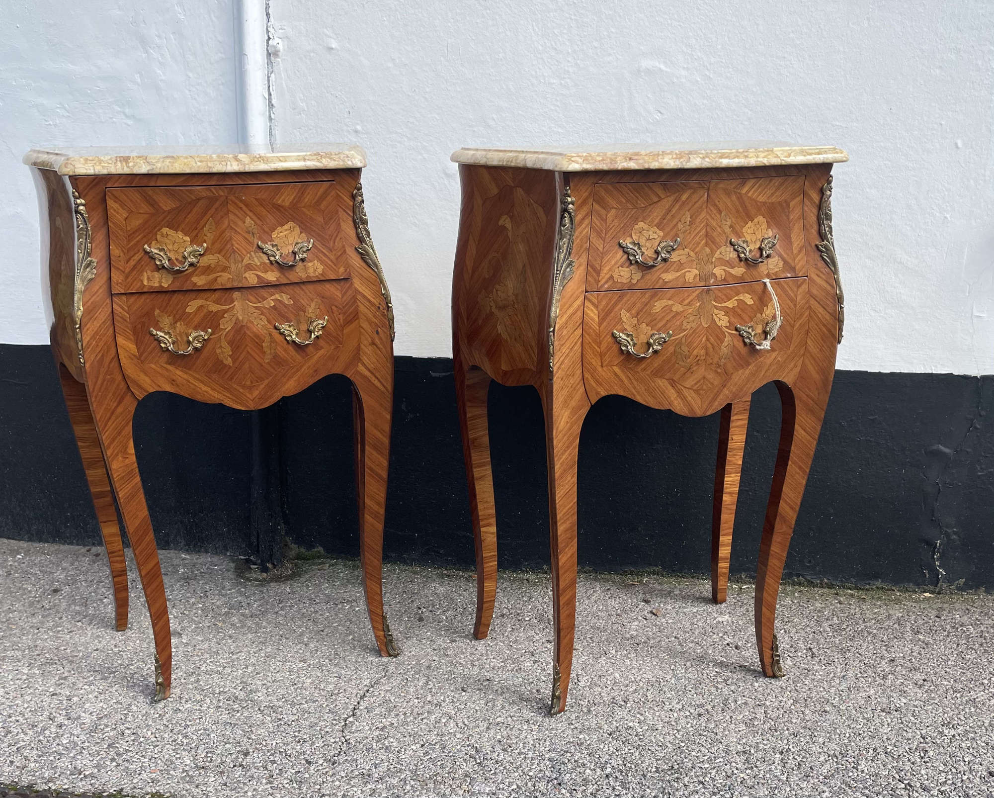 A Pair Of French Kingwood Bedsides