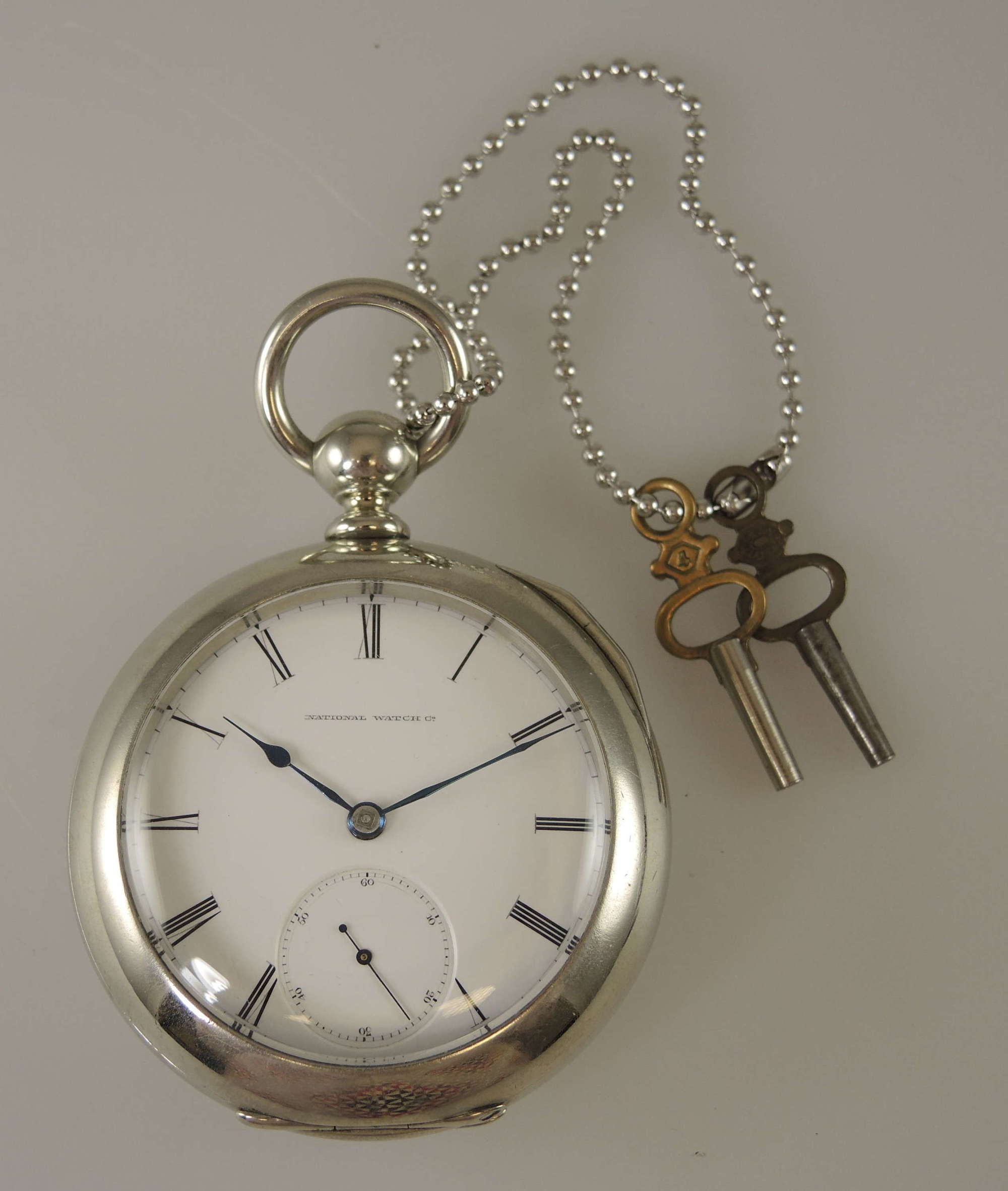 18s private label Elgin pocket watch with pierced watch cock c1873