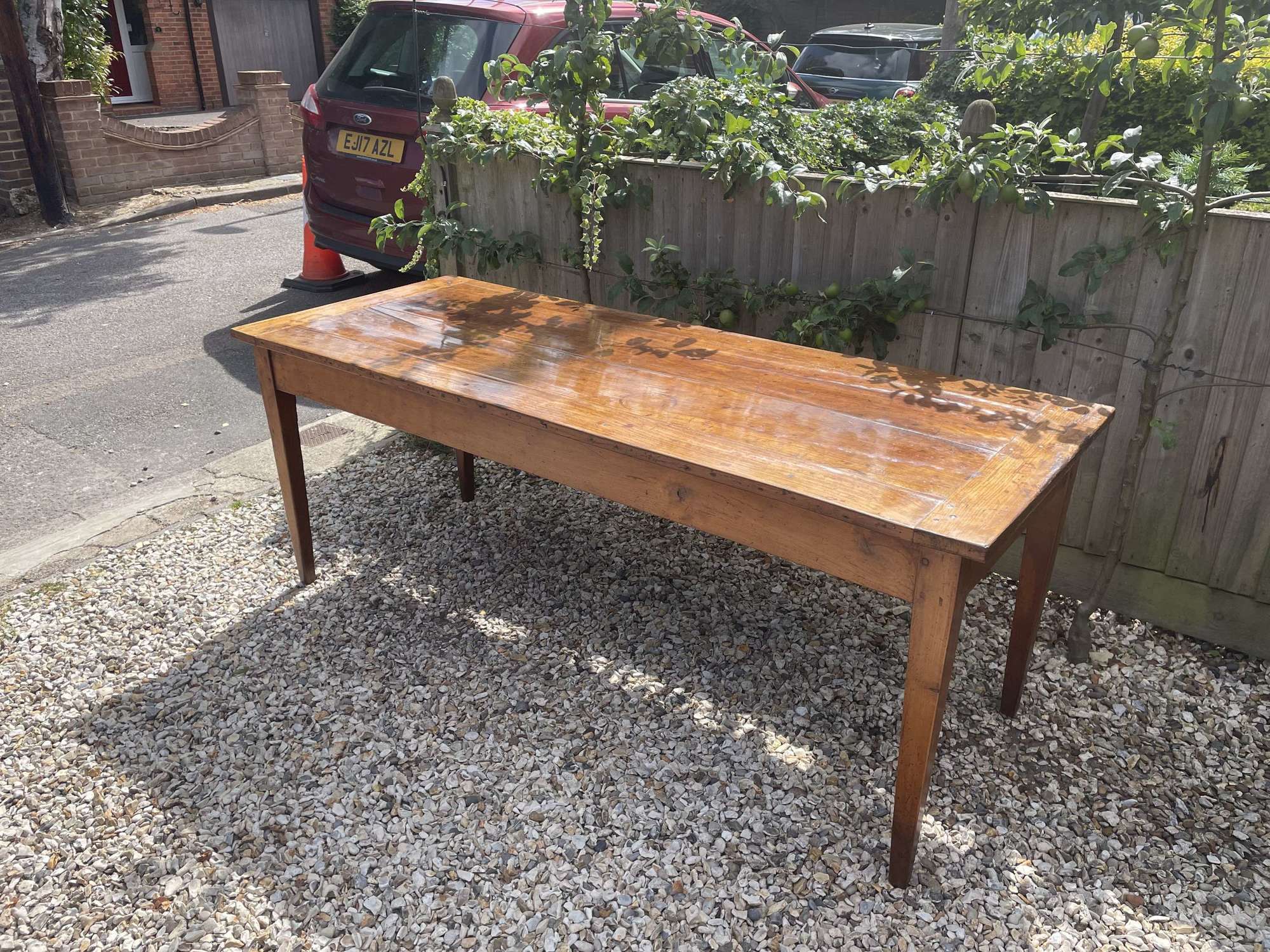 French Cherry Wood Farm Table