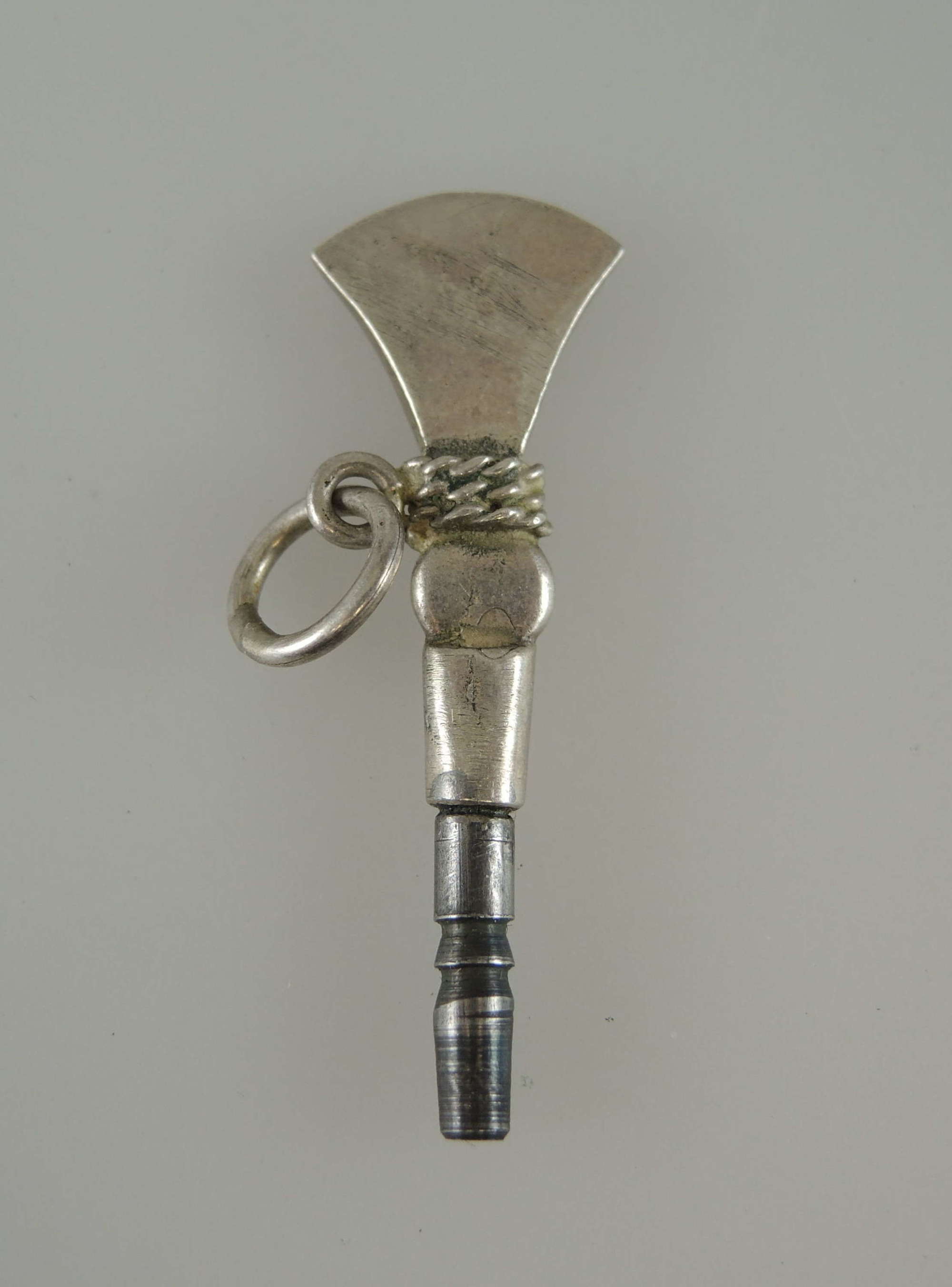 Unusual Hatchet shaped pocket watch key c1820