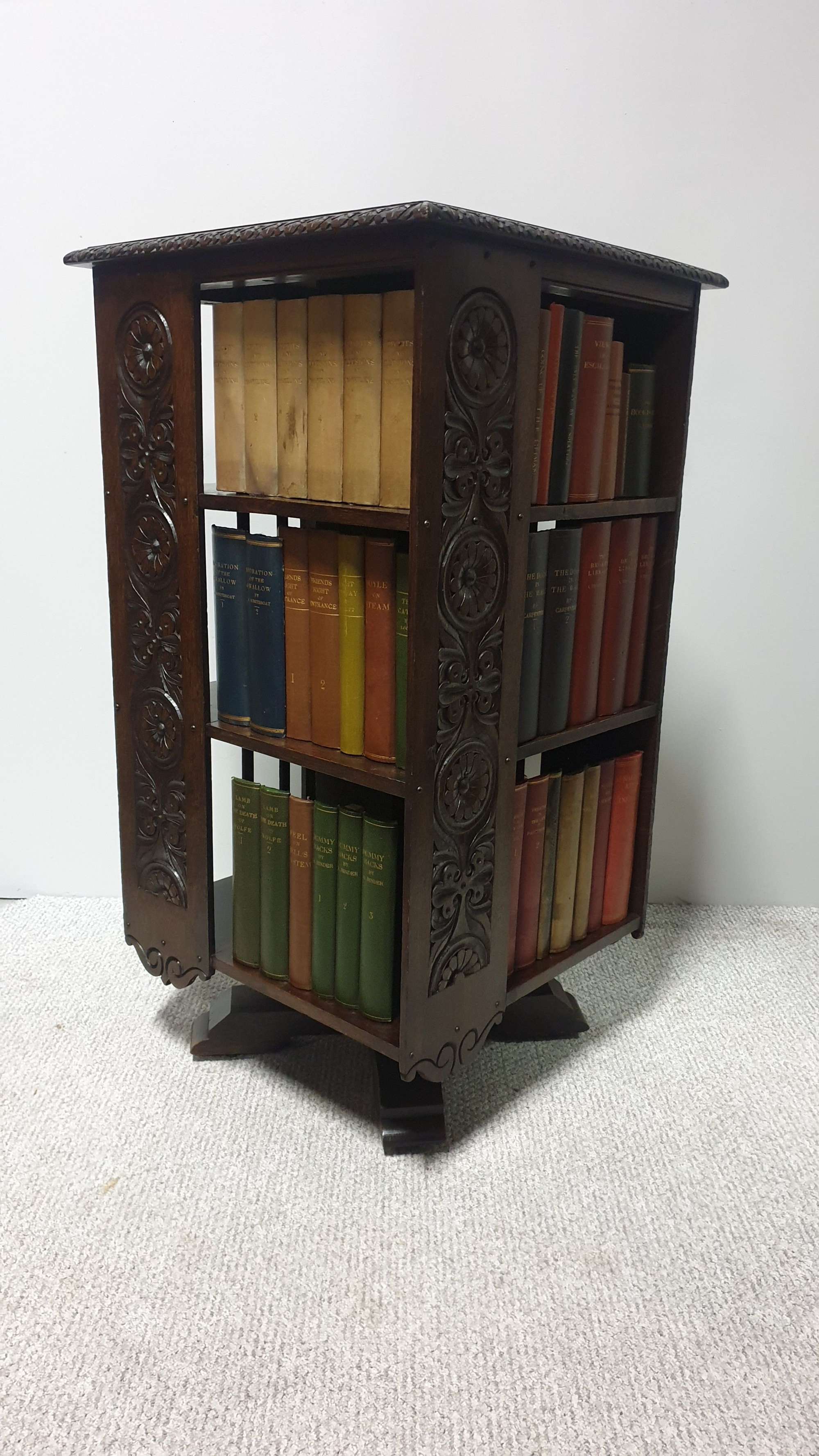 Large  Victorian Revolving Antique Bookcase