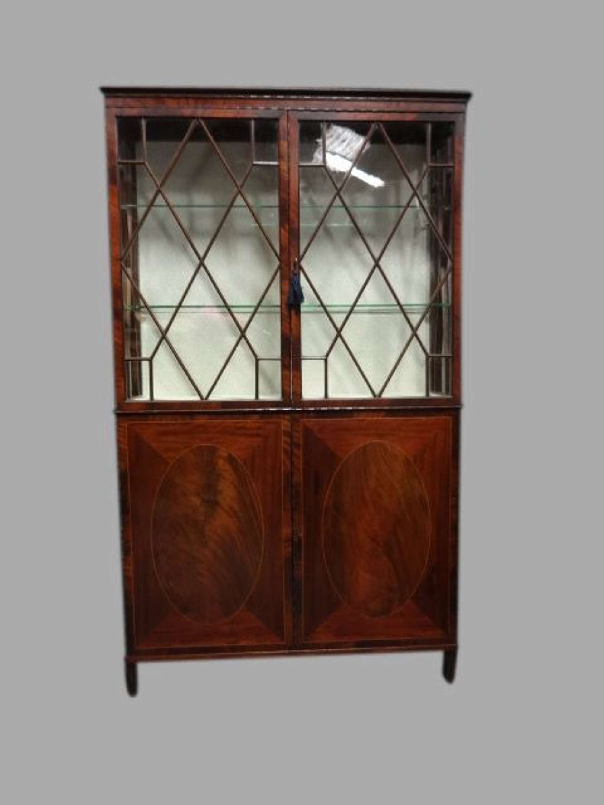 Excellent Quality Mahogany Inlaid  Display Cabinet