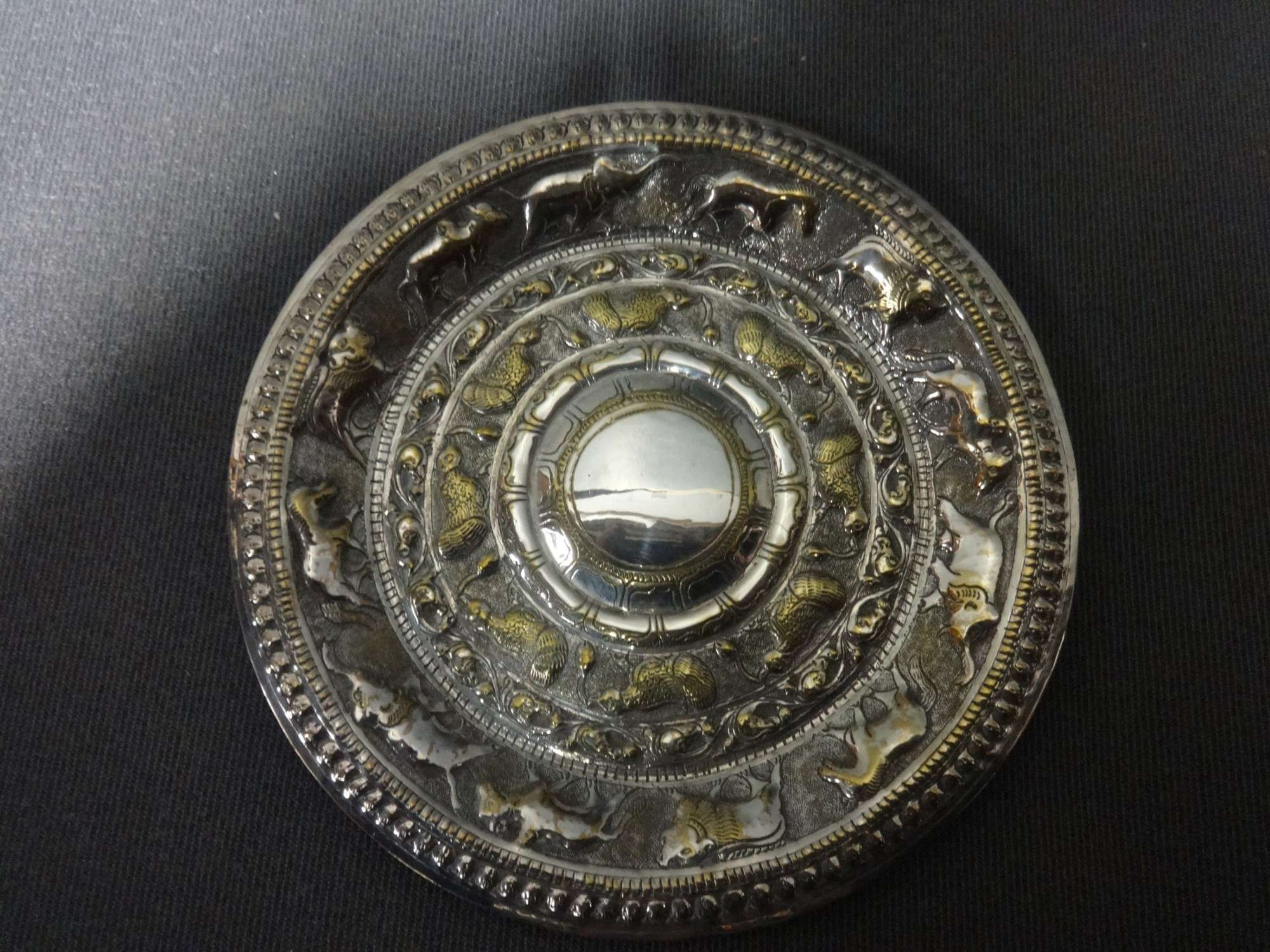 Top Quality C.19th Indian Silver Gilt Plate