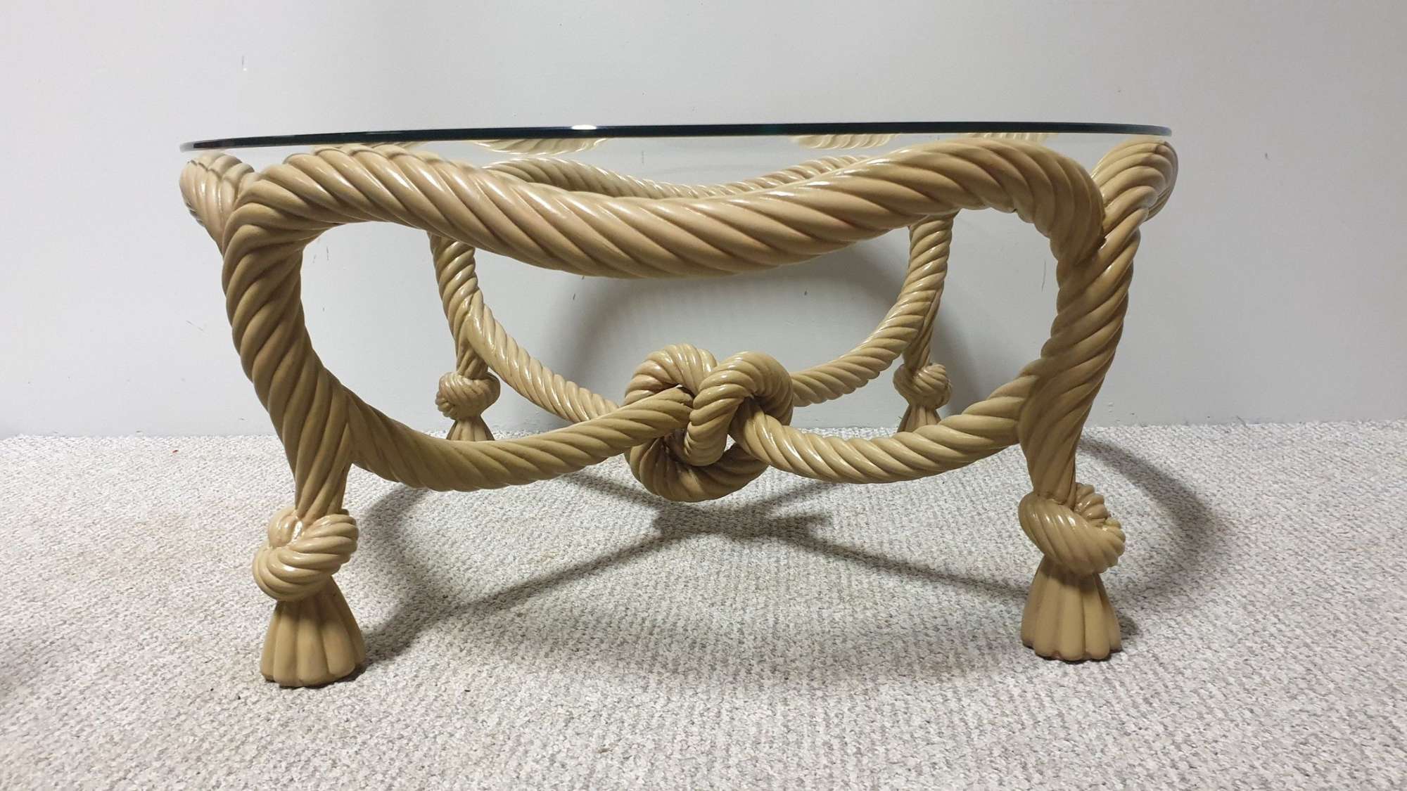 Painted Rope Coffee Table