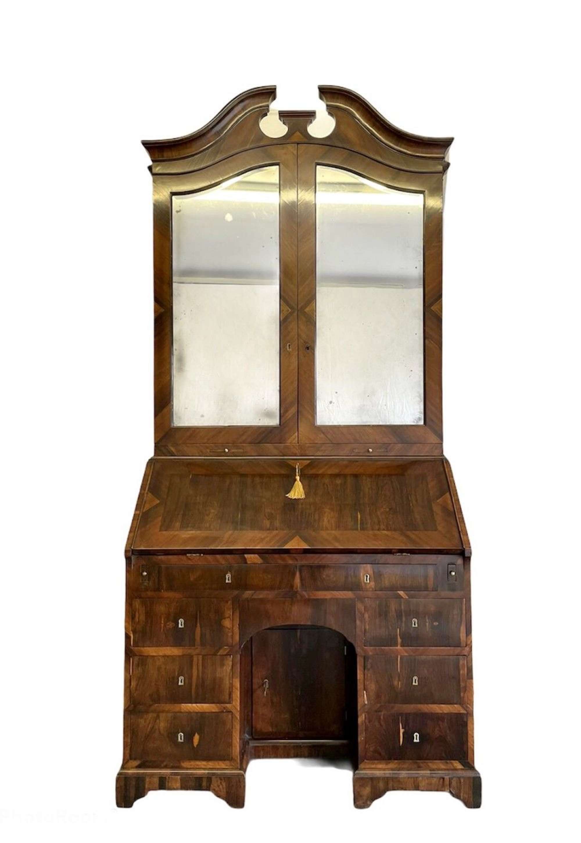 Fine Antique 18th Century Rosewood Bureau Bookcase