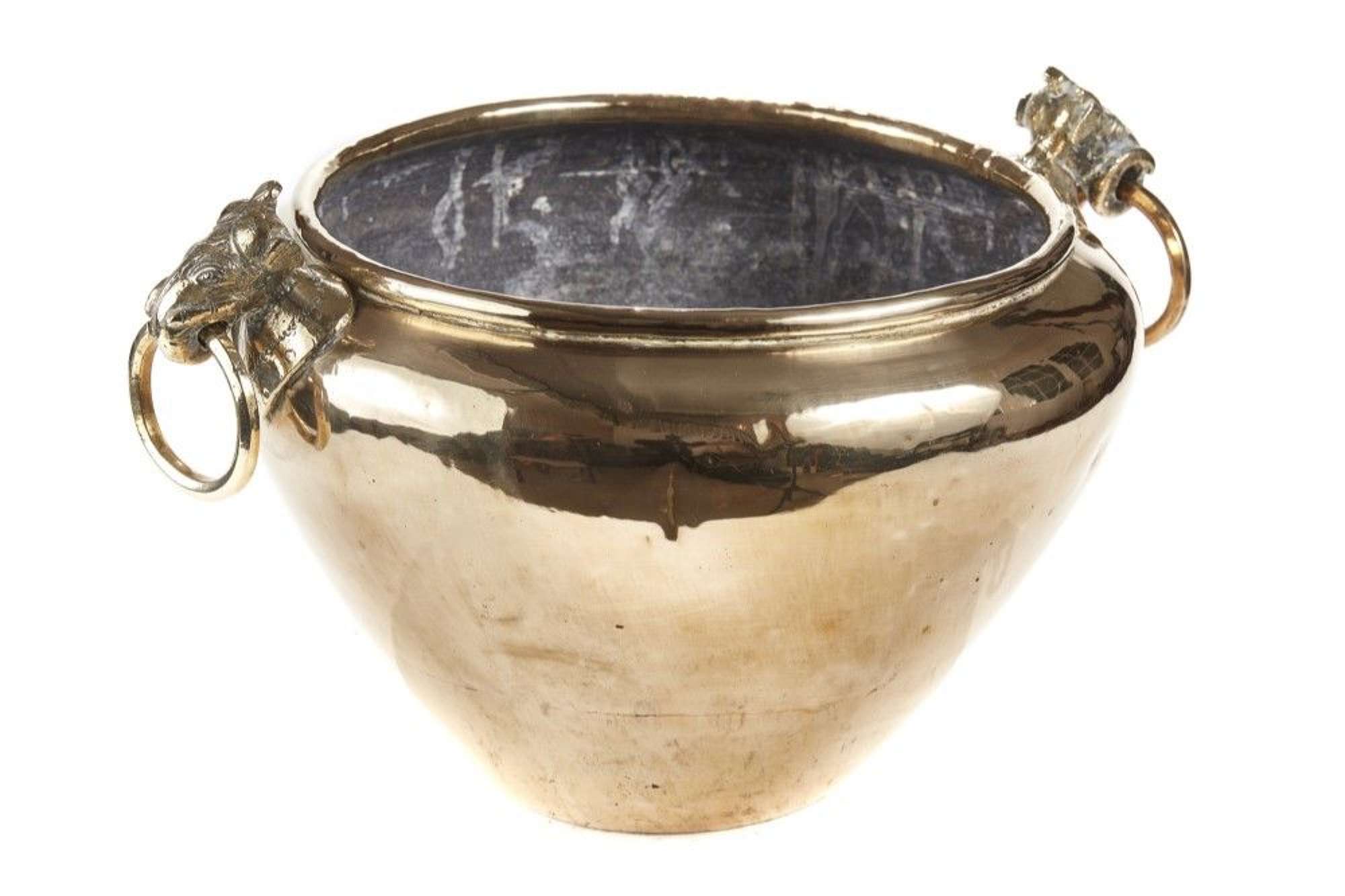 Antique 19th Century Brass Cauldron