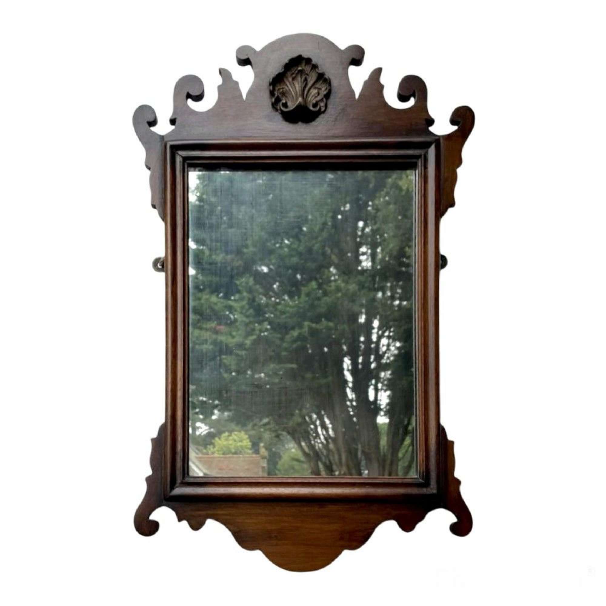 Antique Victorian Carved Mahogany Wall Mirror