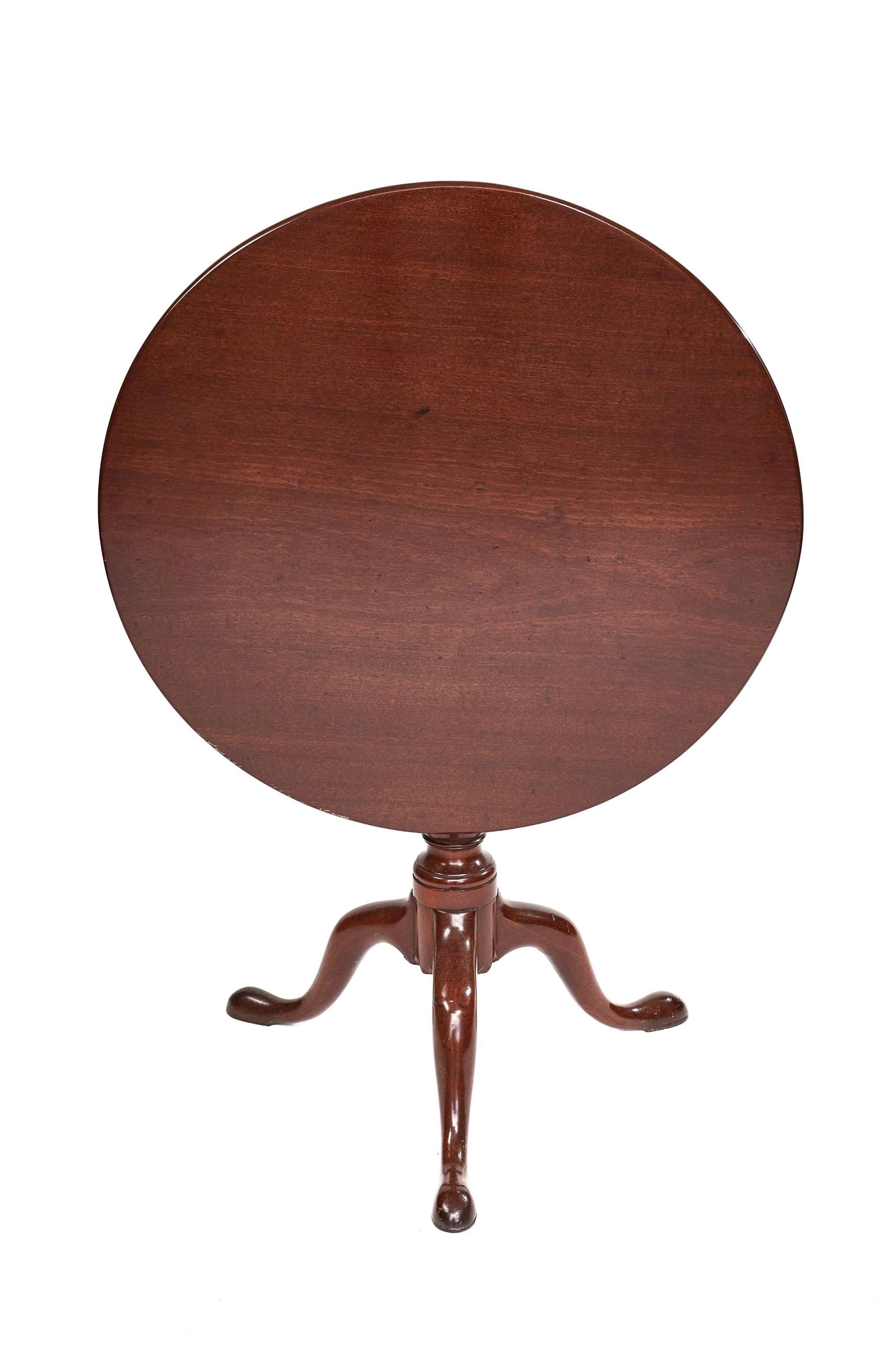 George Iii Antique Mahogany Tripod Table