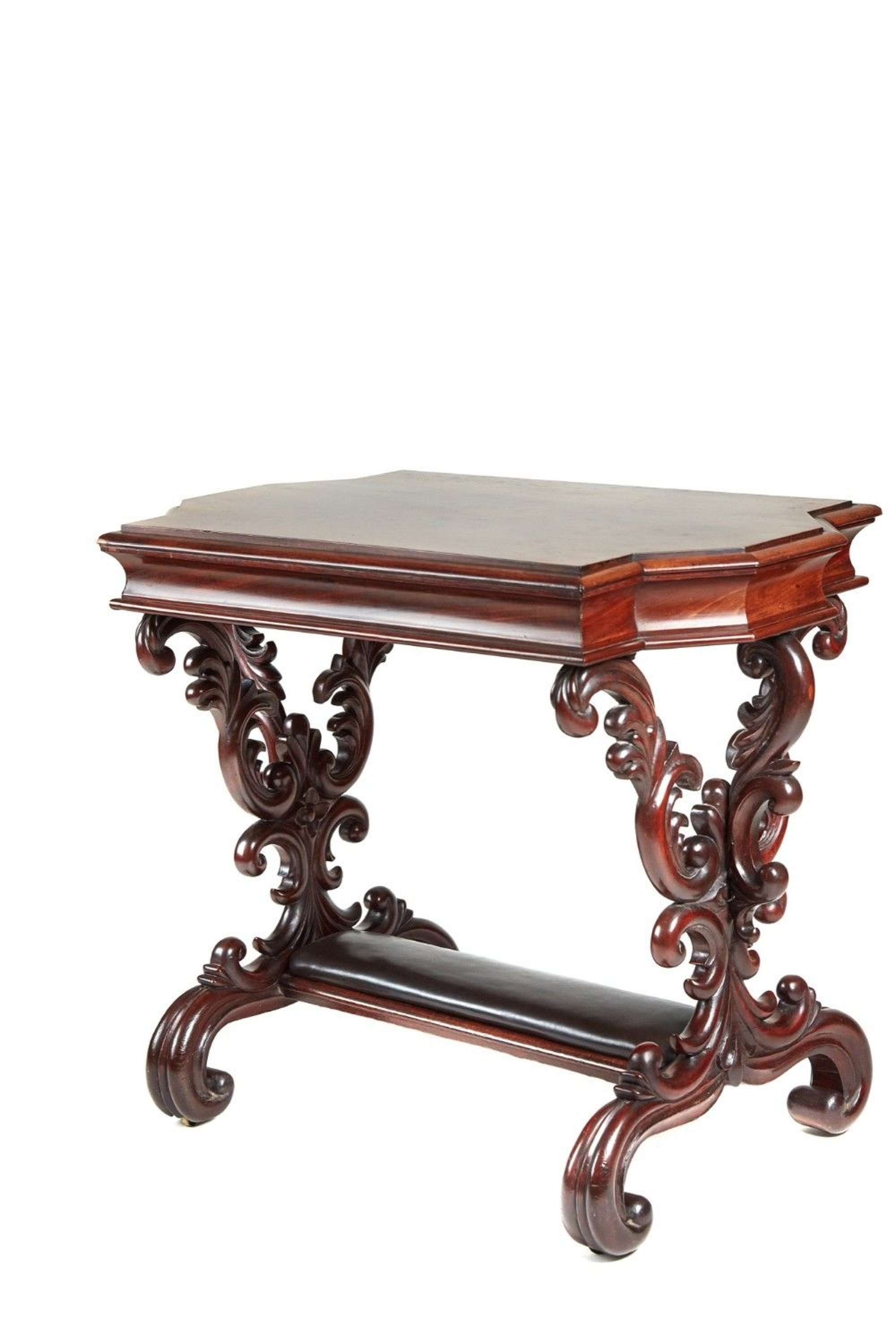 Outstanding Quality Carved Mahogany Centre Table C.1850