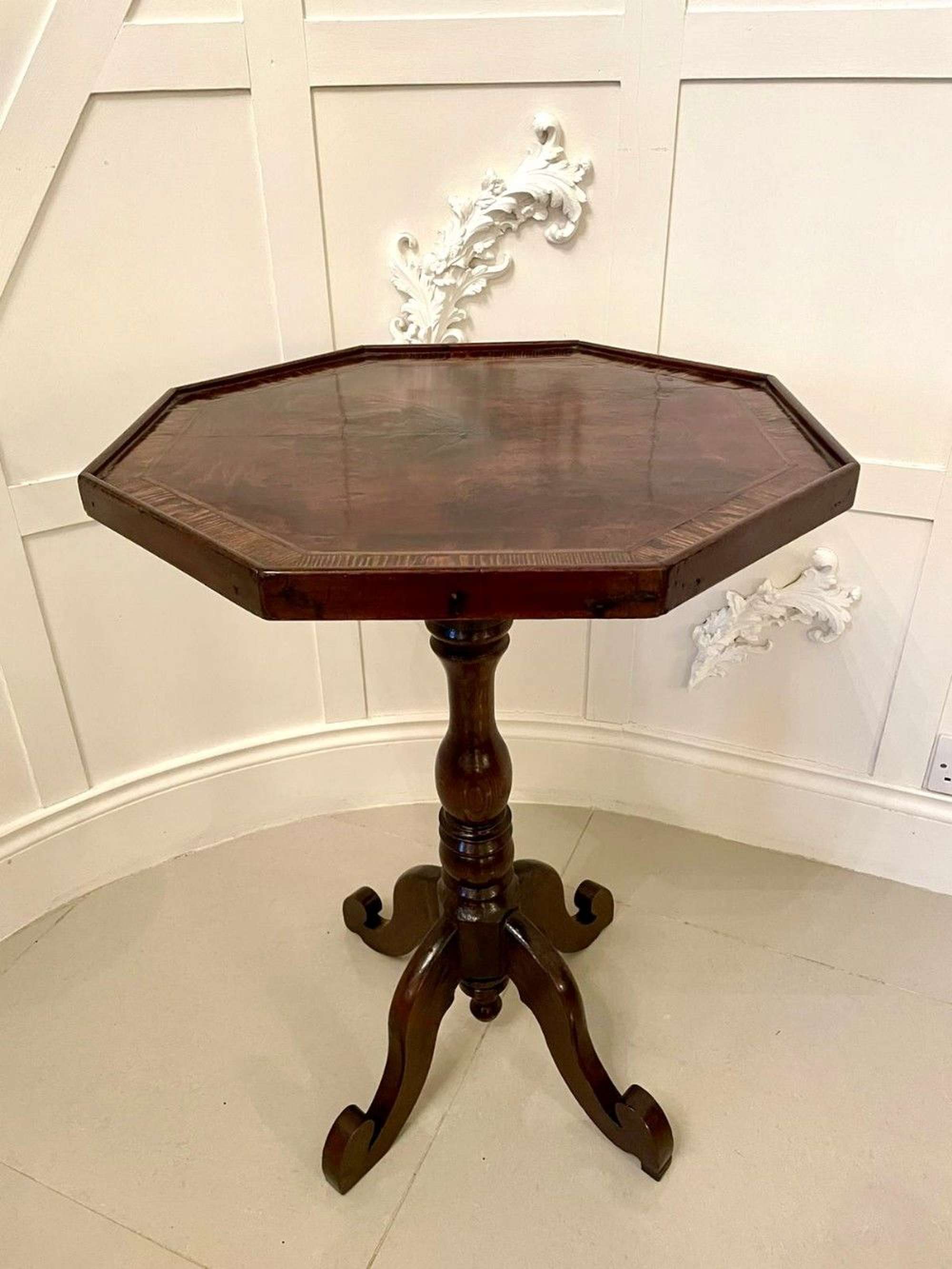 Rare New Zealand Antique Victorian Lamp Table By W H Jewell