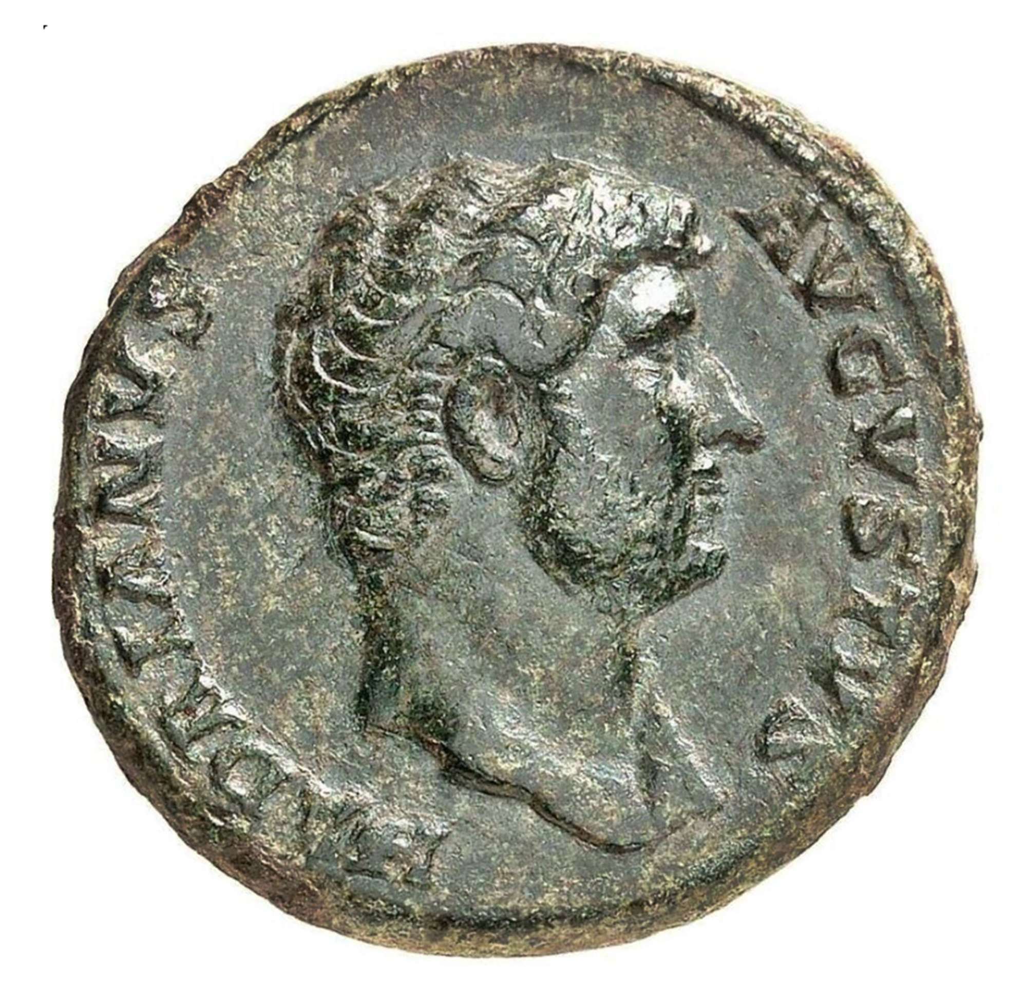 Ancient Roman AE As of Emperor Hadrian / Salus