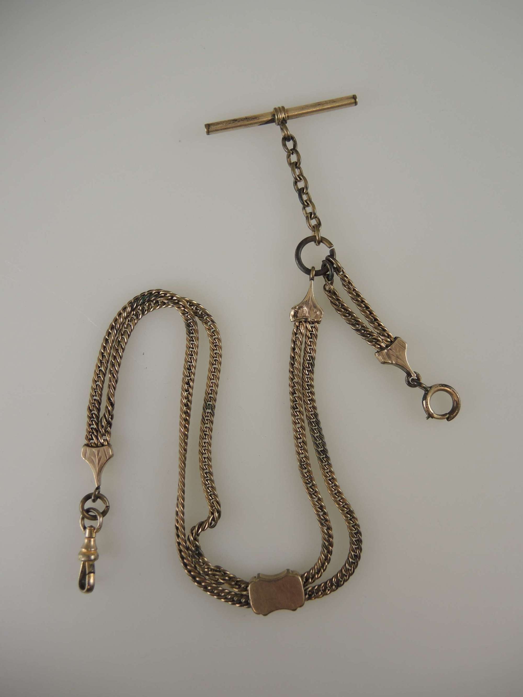 Peaky Blinders style Victorian pocket watch chain c1890