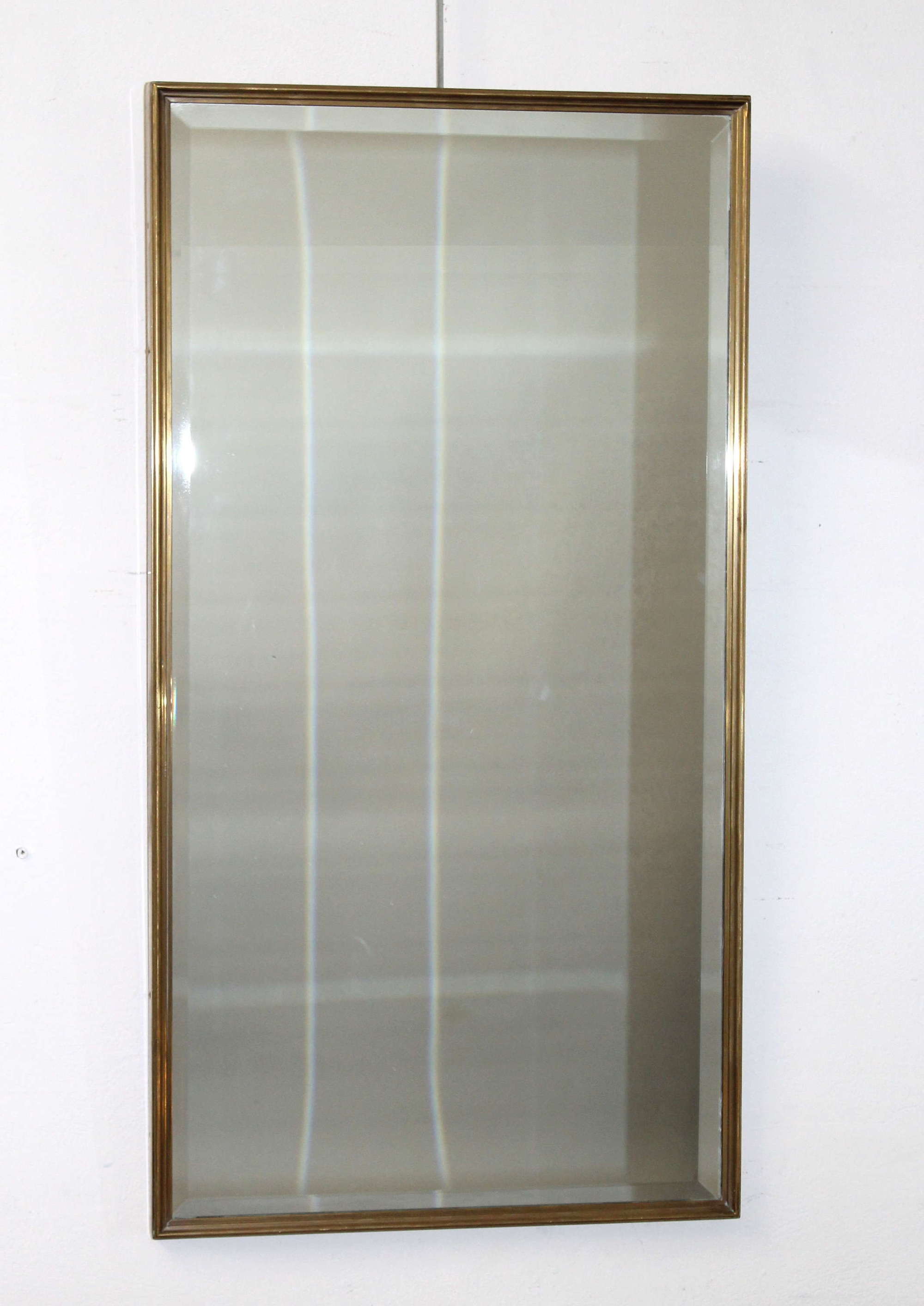 Smart mid-century modern mirror with bevelled glass