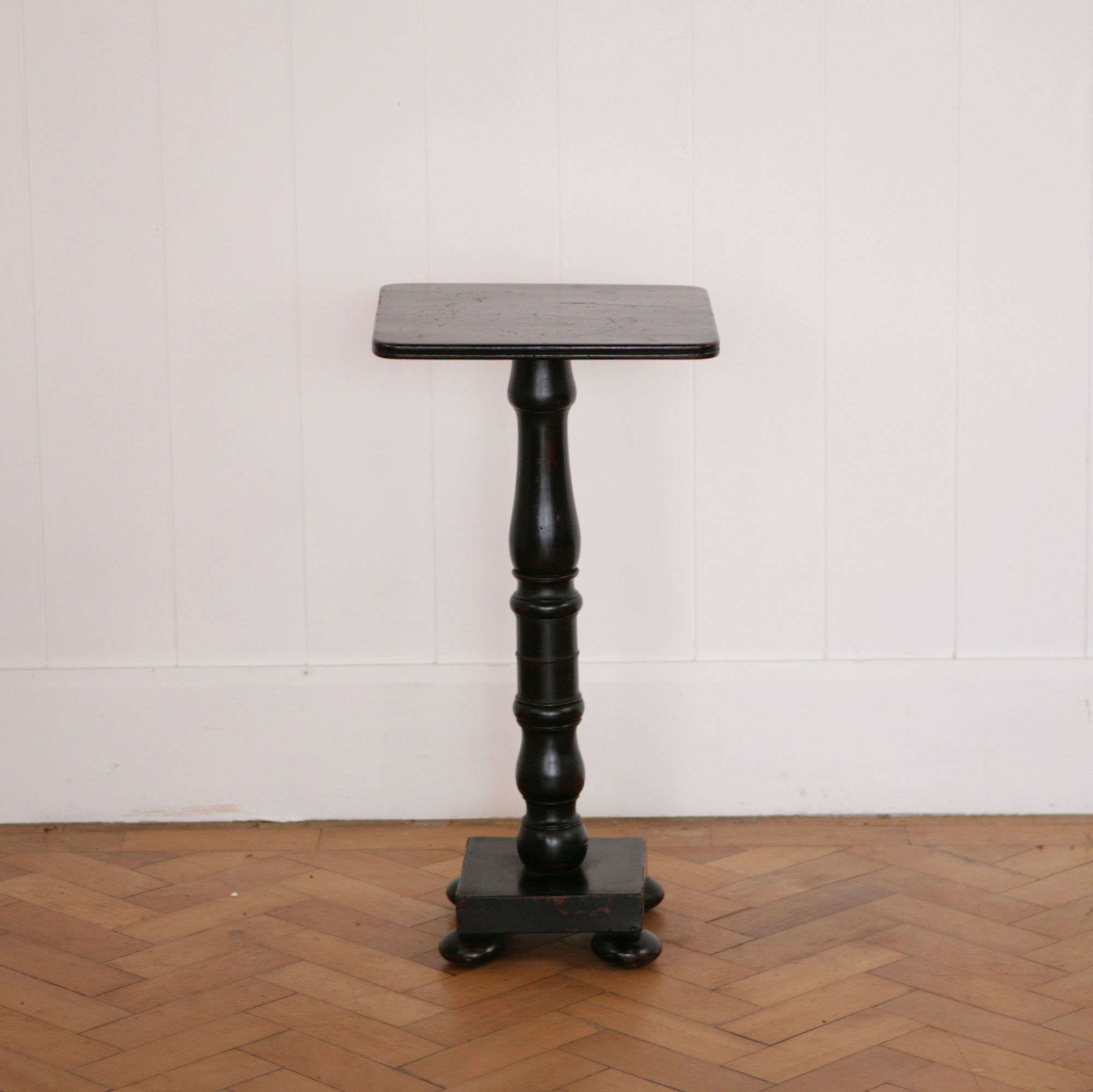 Original And Unusual Ebonised Wine Table With Lovely Form.