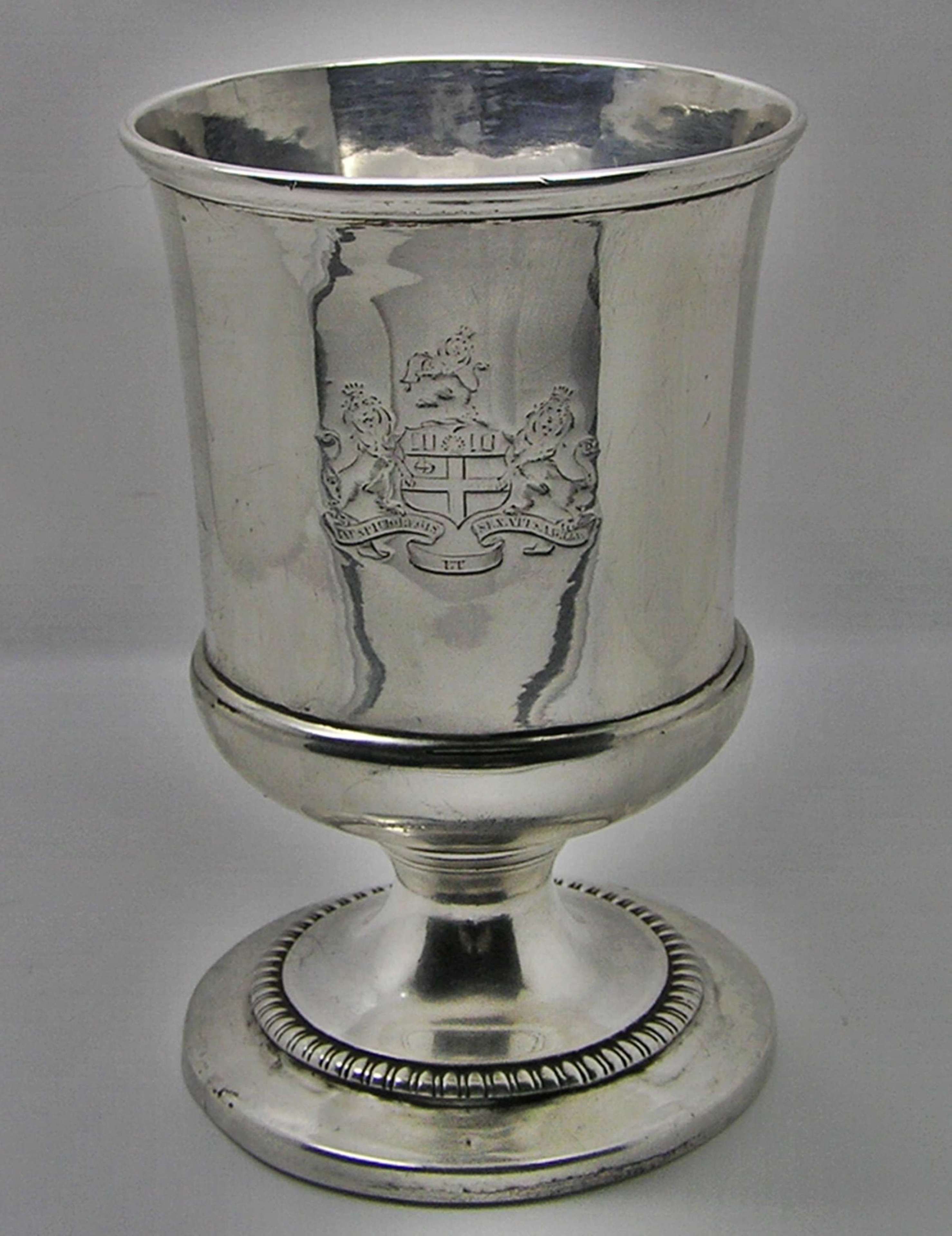 Georgian silver goblet 