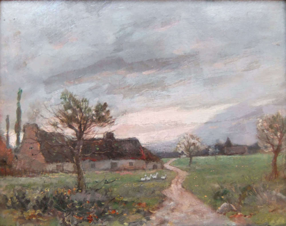 William Edwin Atkinson "Eventide" oil on canvas
