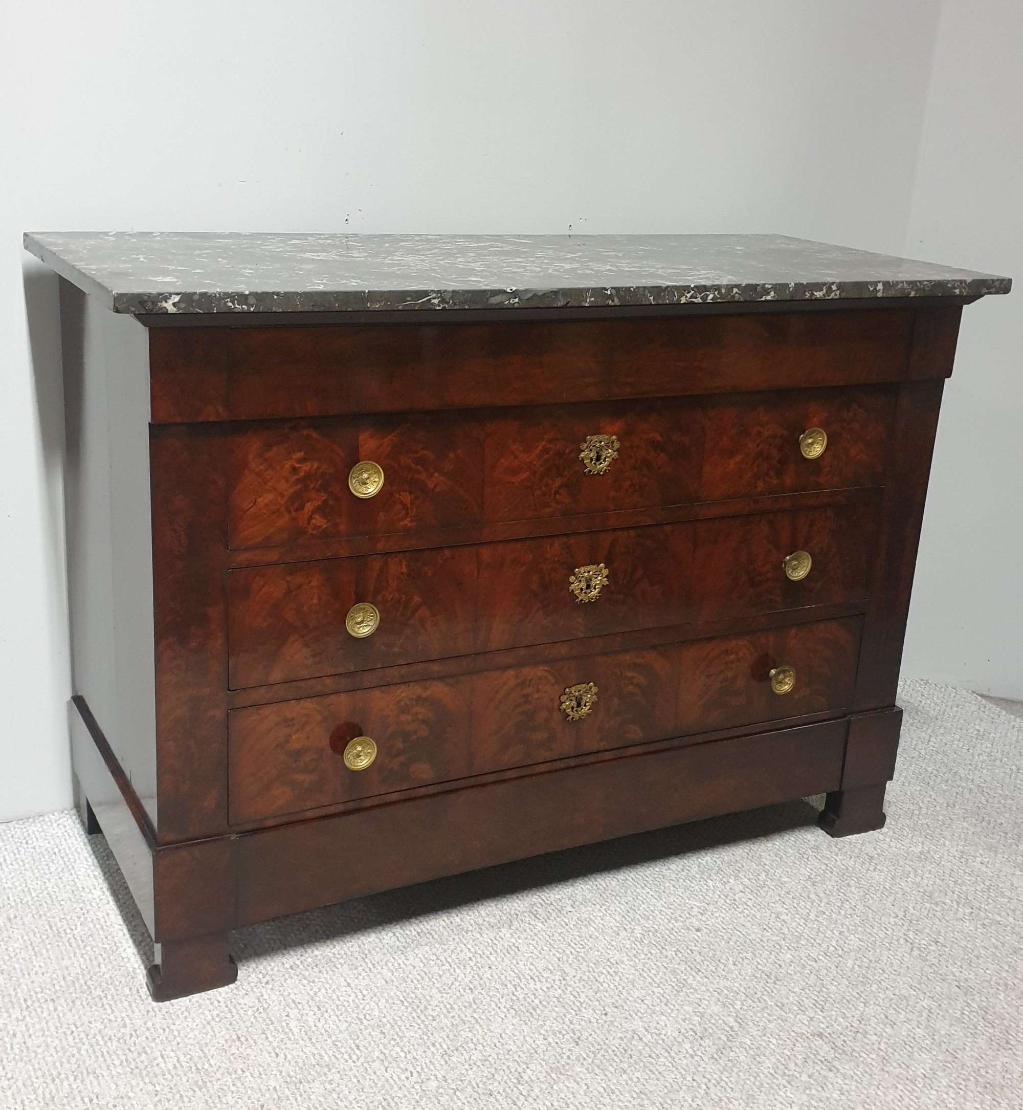 French Empire Antique Commode Chest Of Drawers