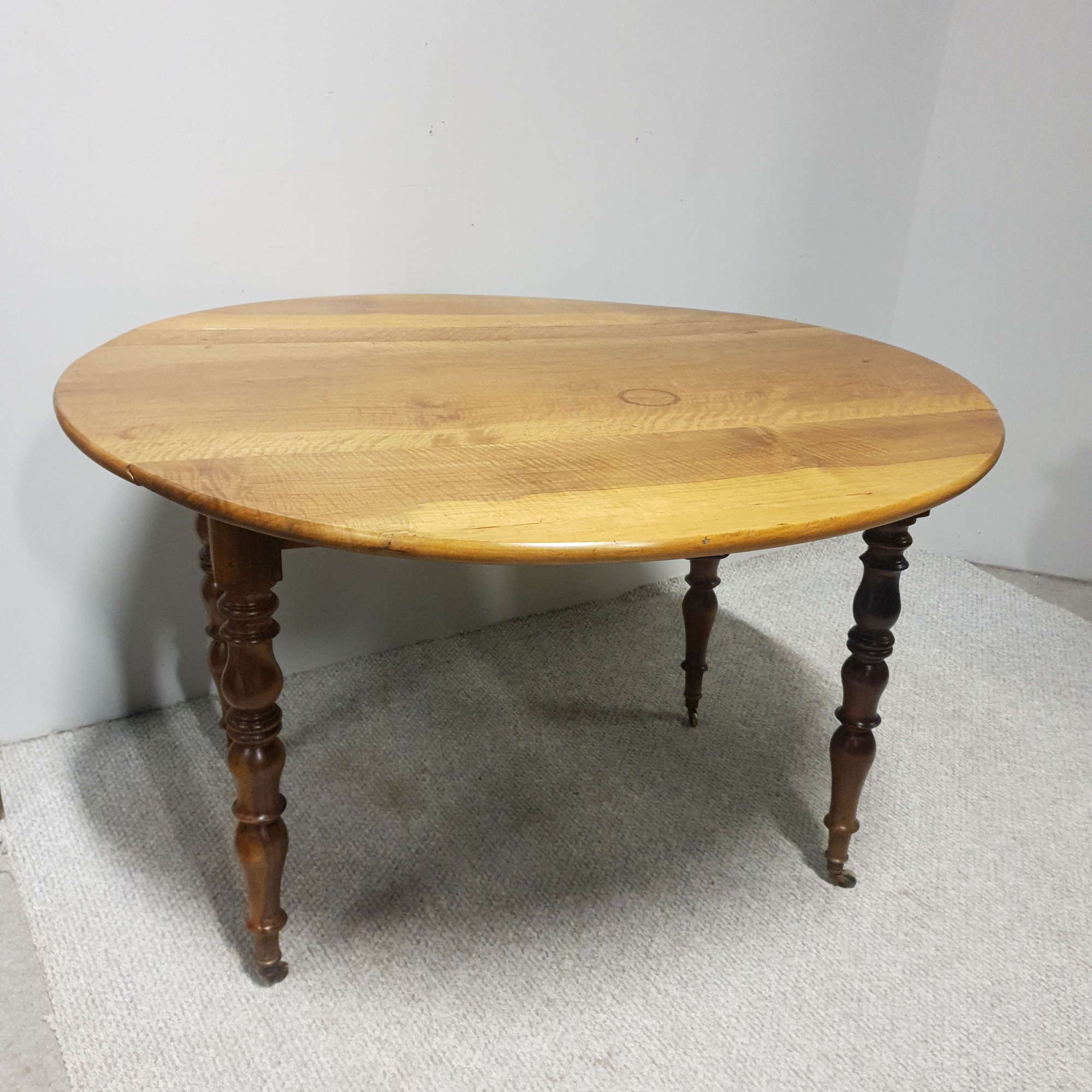 Very Nice French Fruitwood Kitchen Antique Dining Table