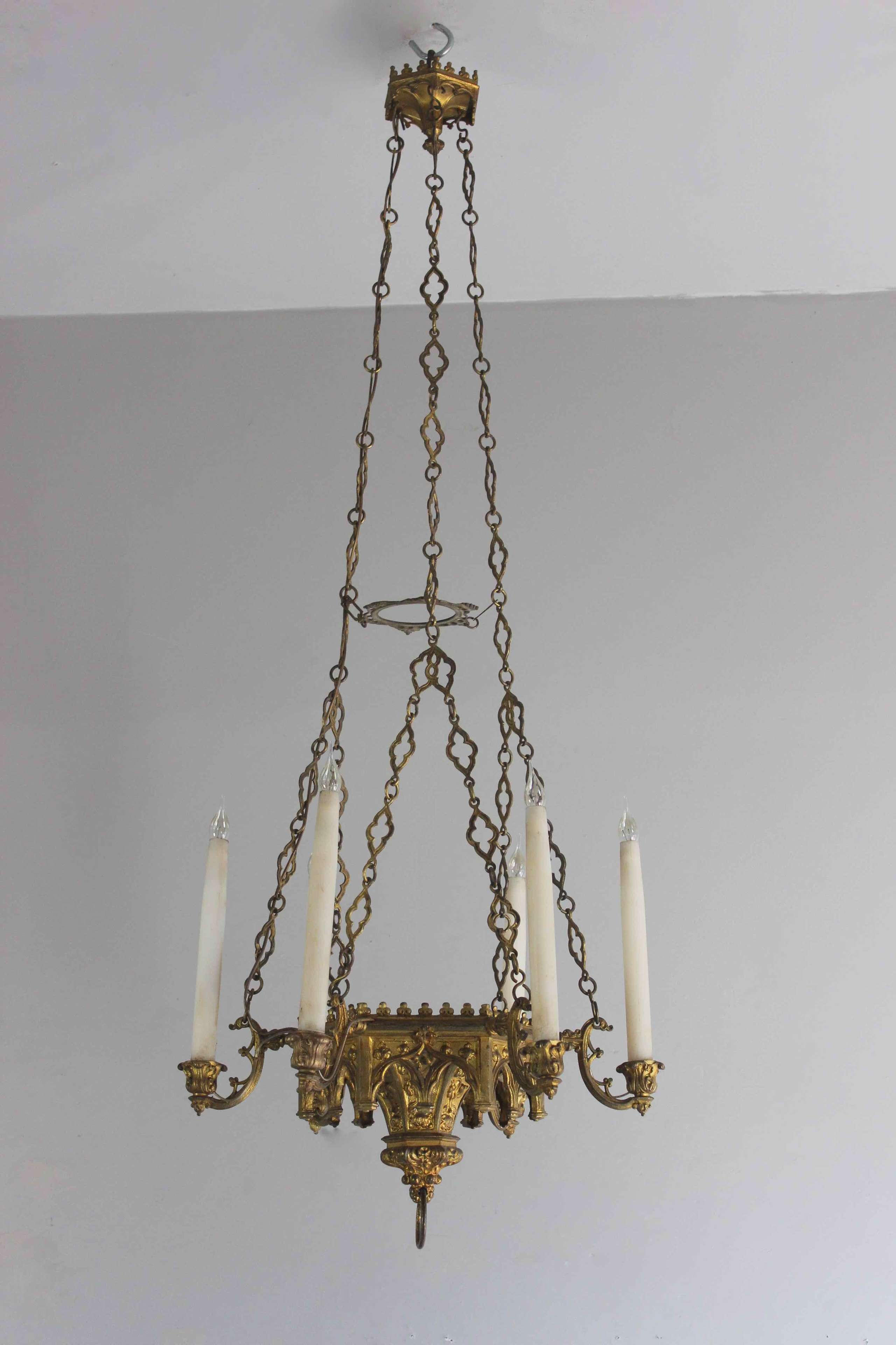 Gothic revival eclesiastical chandelier