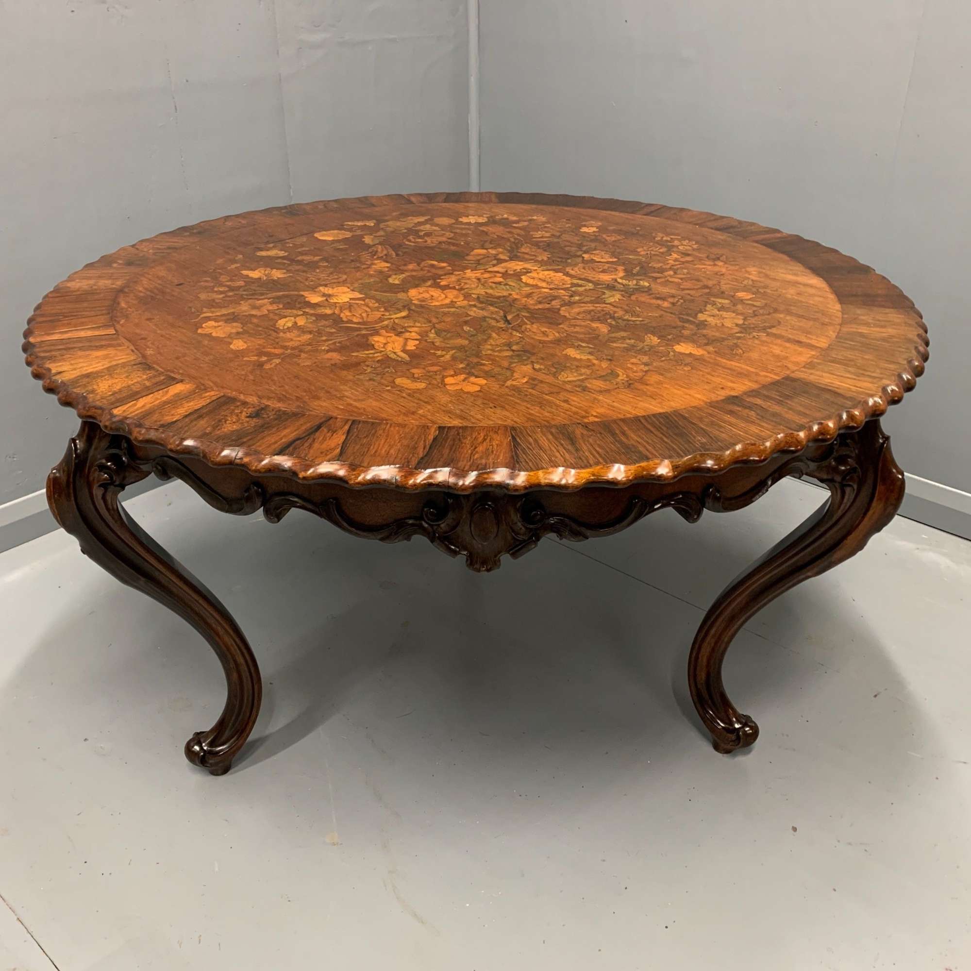 Large 19th Century Marquetry Centre Table