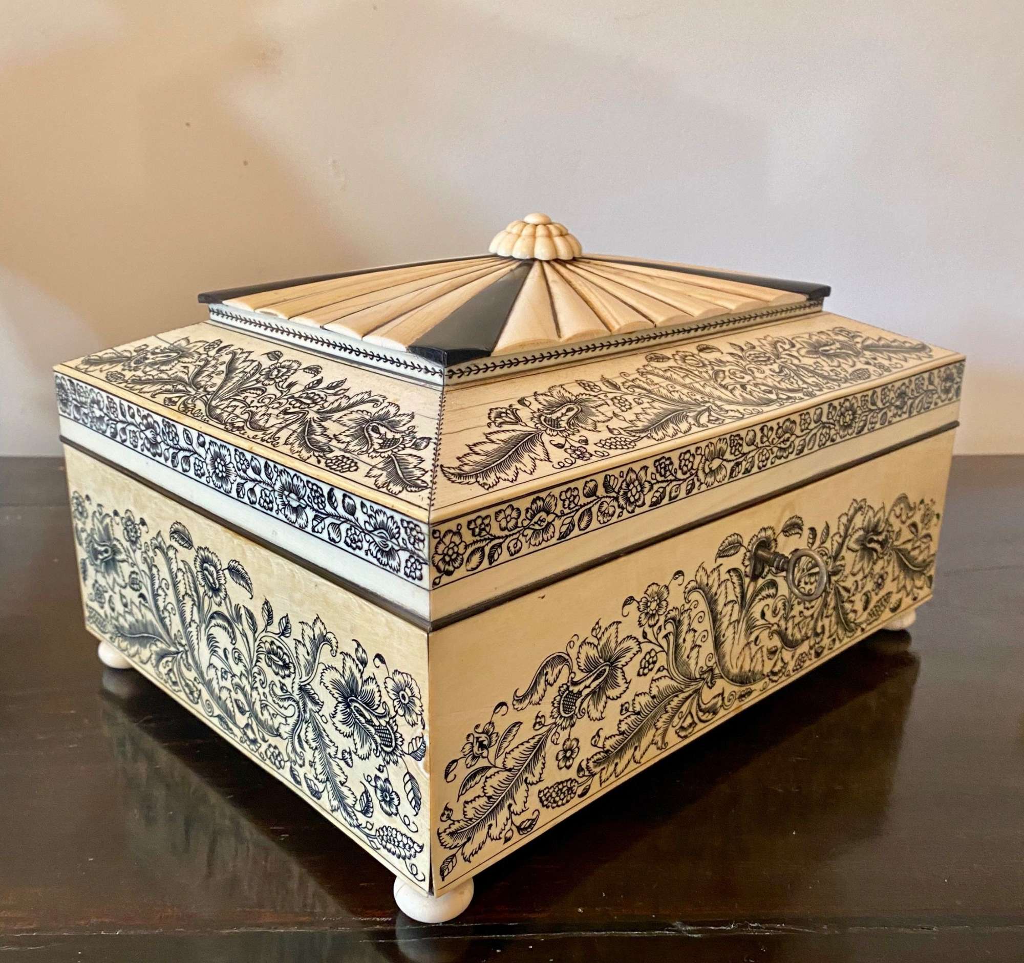 Fine Antique  Vizagapatam Sewing Box