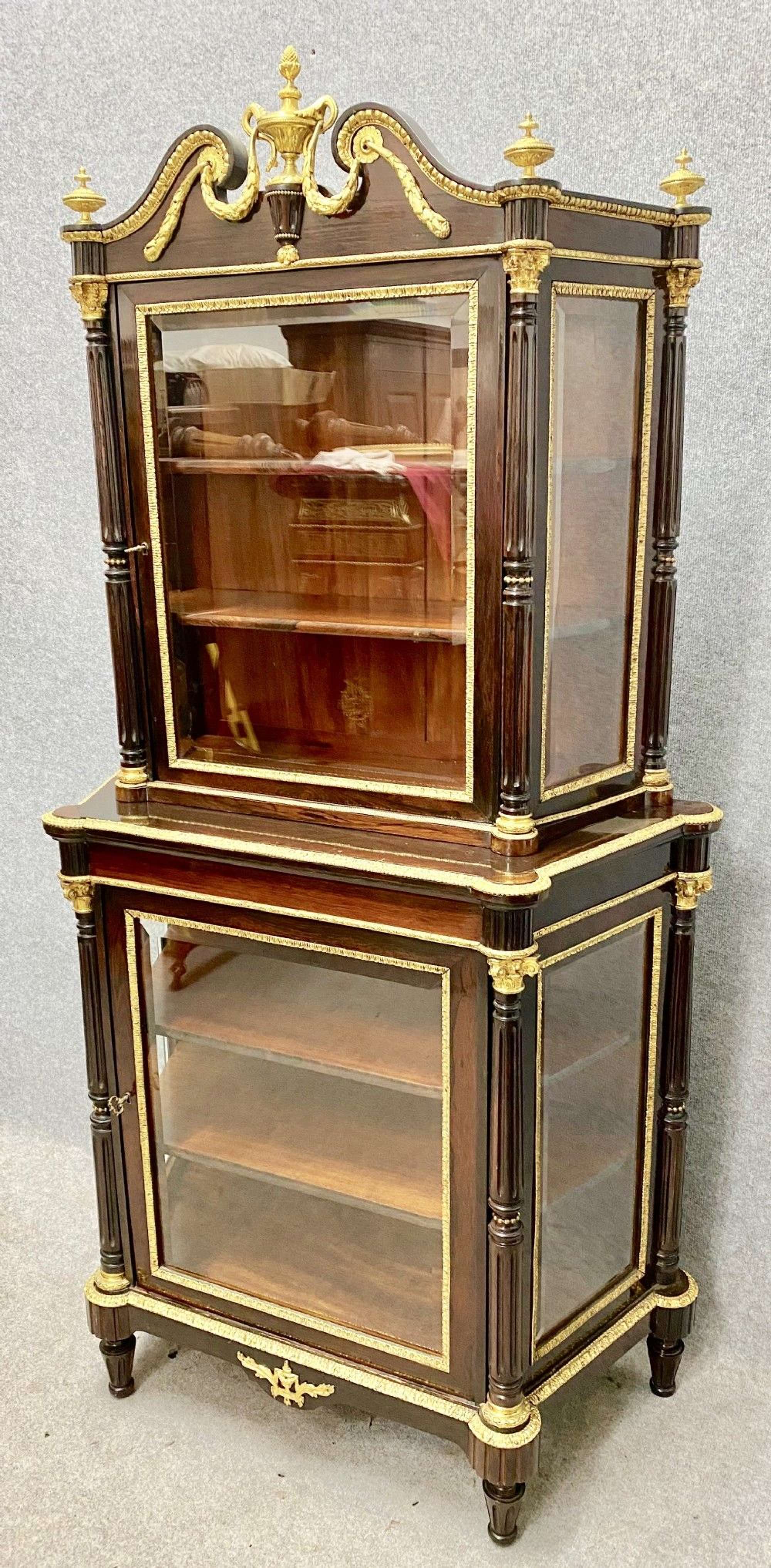 Fine Ormolu Mounted Display Cabinet