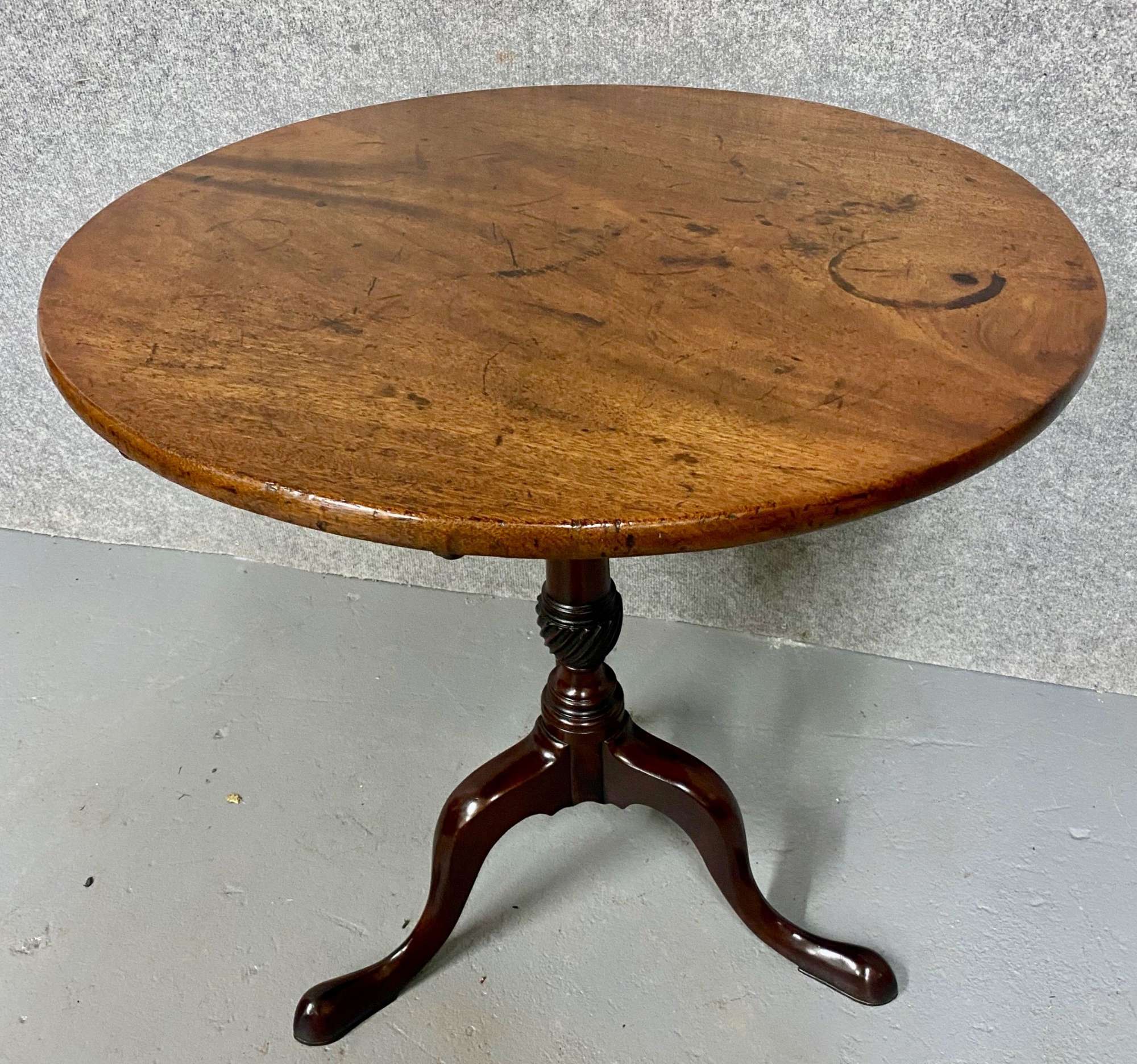 George Iii Mahogany Snap Top Occasional Table