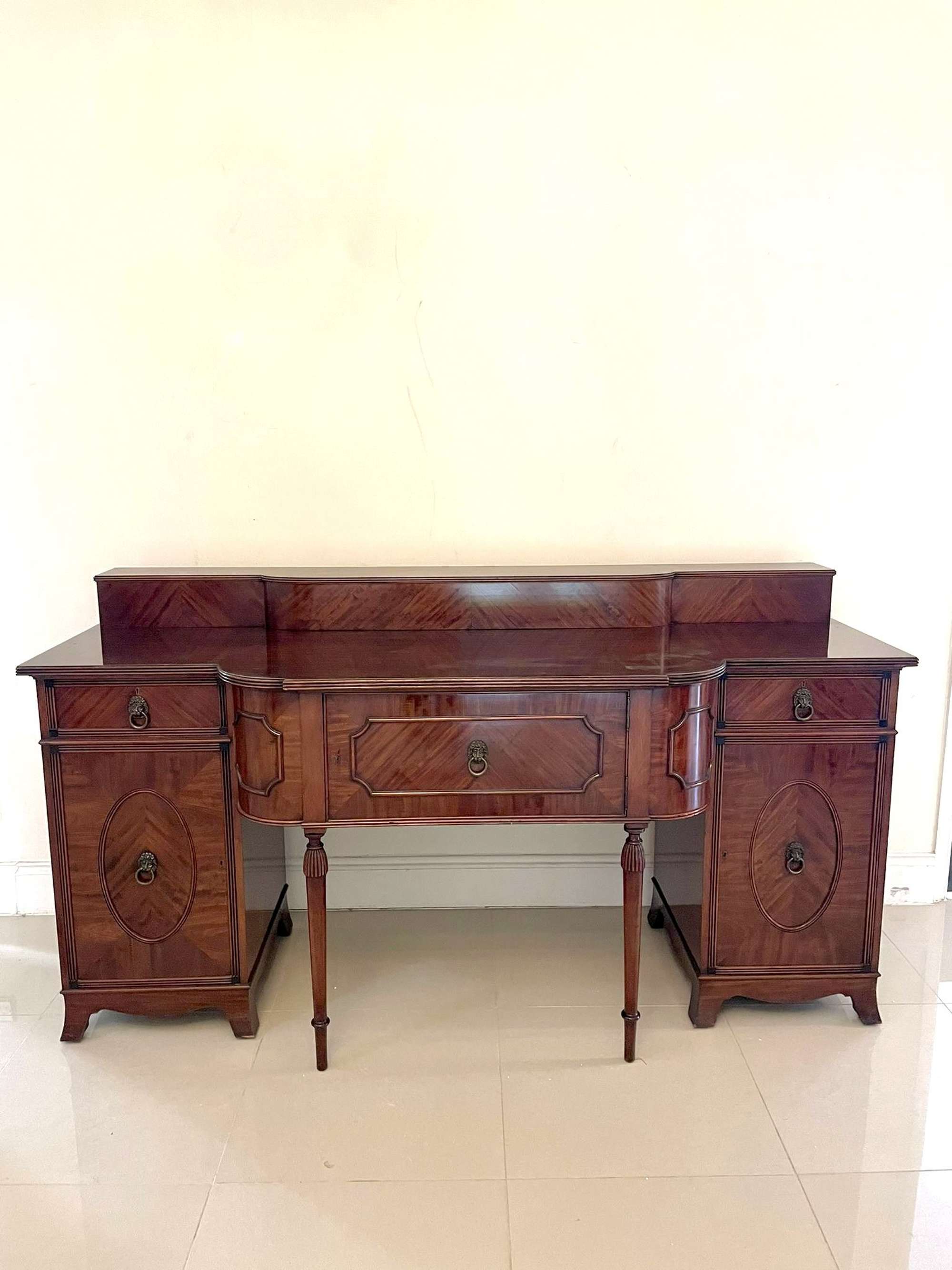 Outstanding Quality Antique Edwardian Mahogany Sideboard