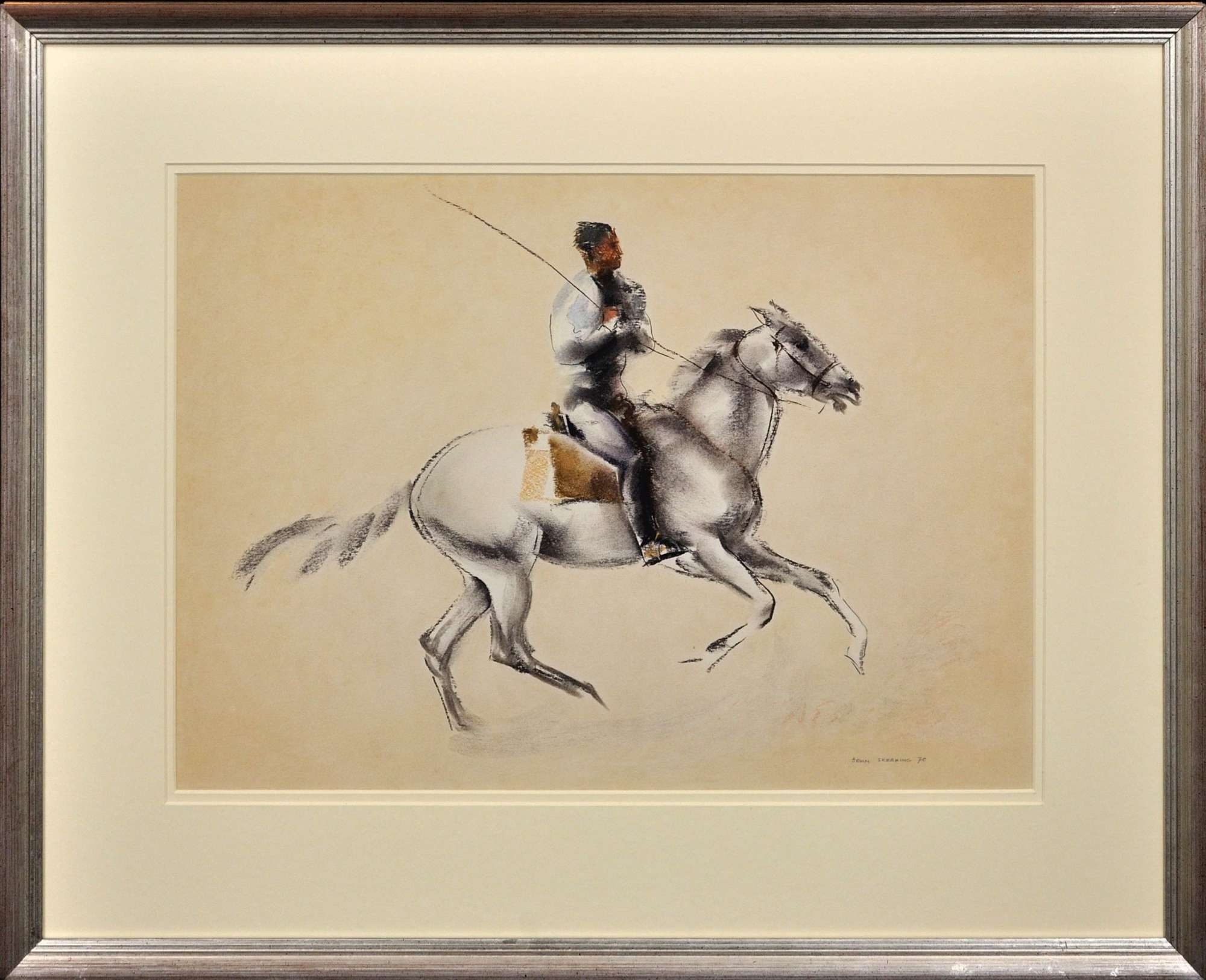 John Rattenbury Skeaping 1901-1980. A Horseman Of The Camargue 1970