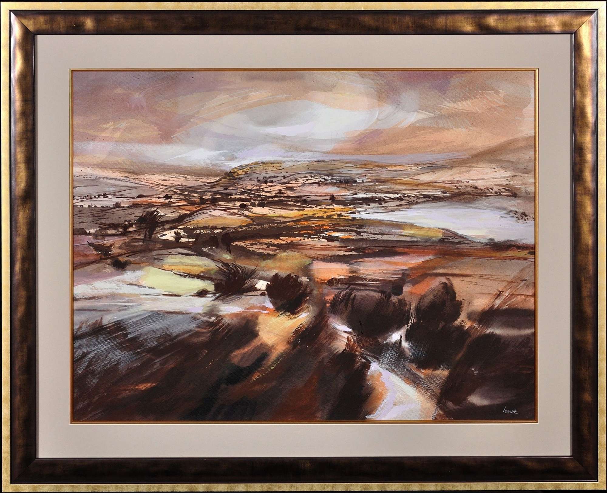 Ronald Lowe 1932 - 1985. Venture Into The Dales. Watercolour. Framed.