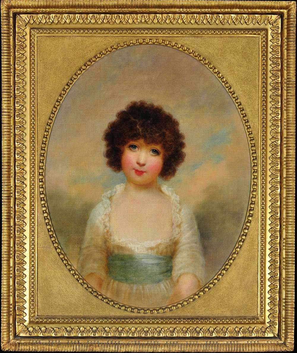 Painted In India. Charlotte Shore Aged 5-7yo, Daughter Of The Governor General Of India.