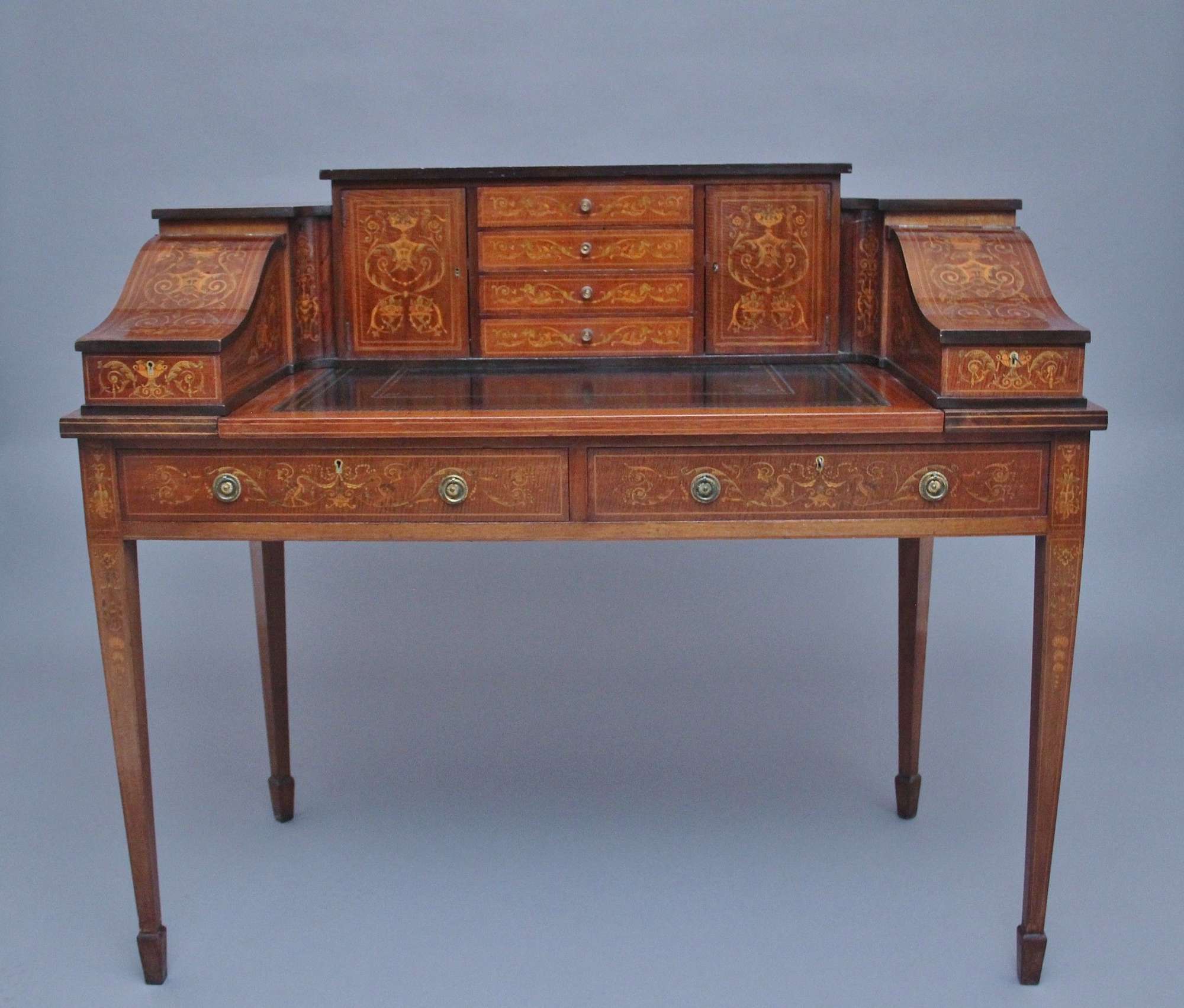 Fabulous Quality Early 20thc Mahogany Carlton House Desk