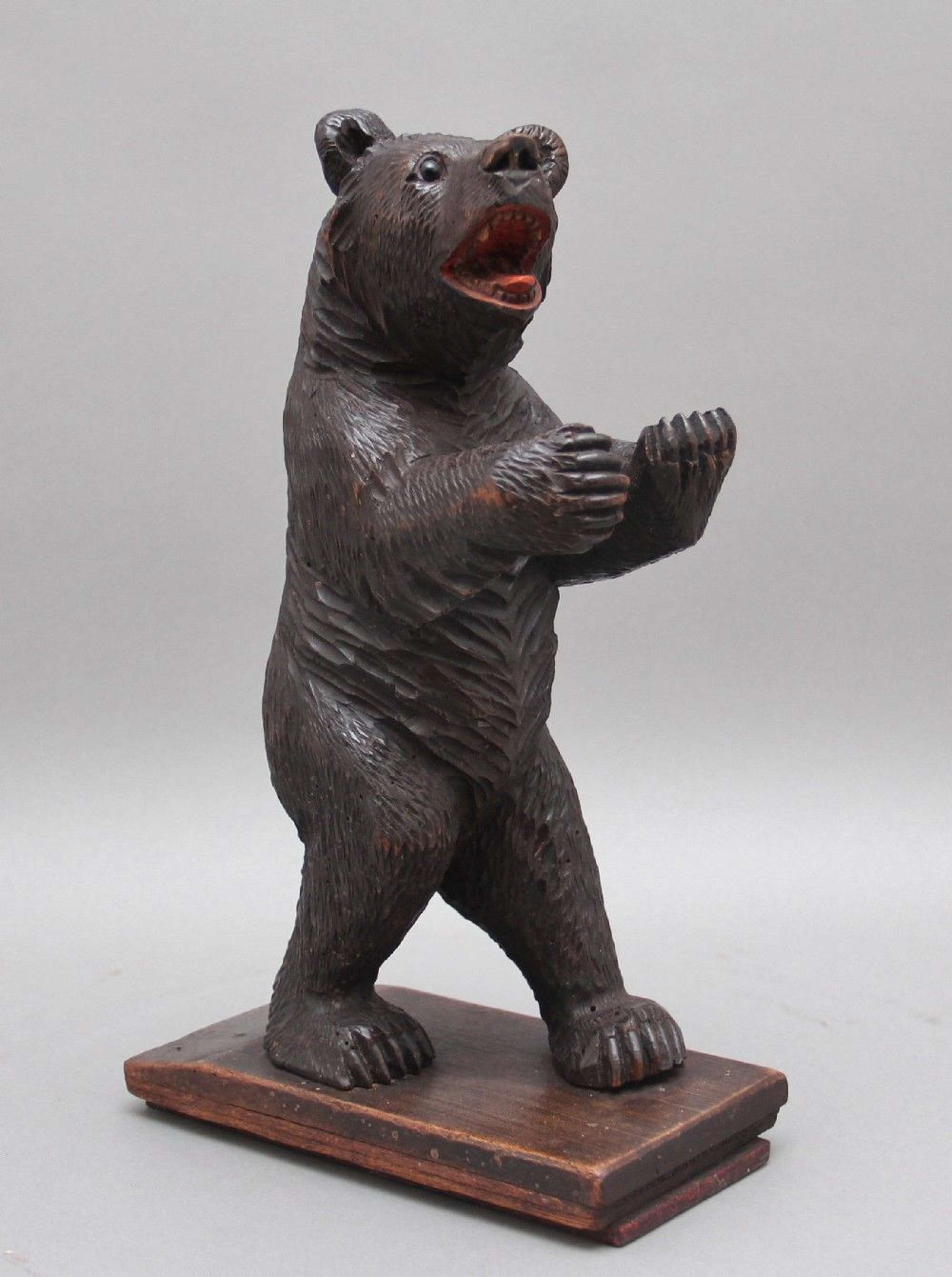 19th Century Black Forest Carved Bear