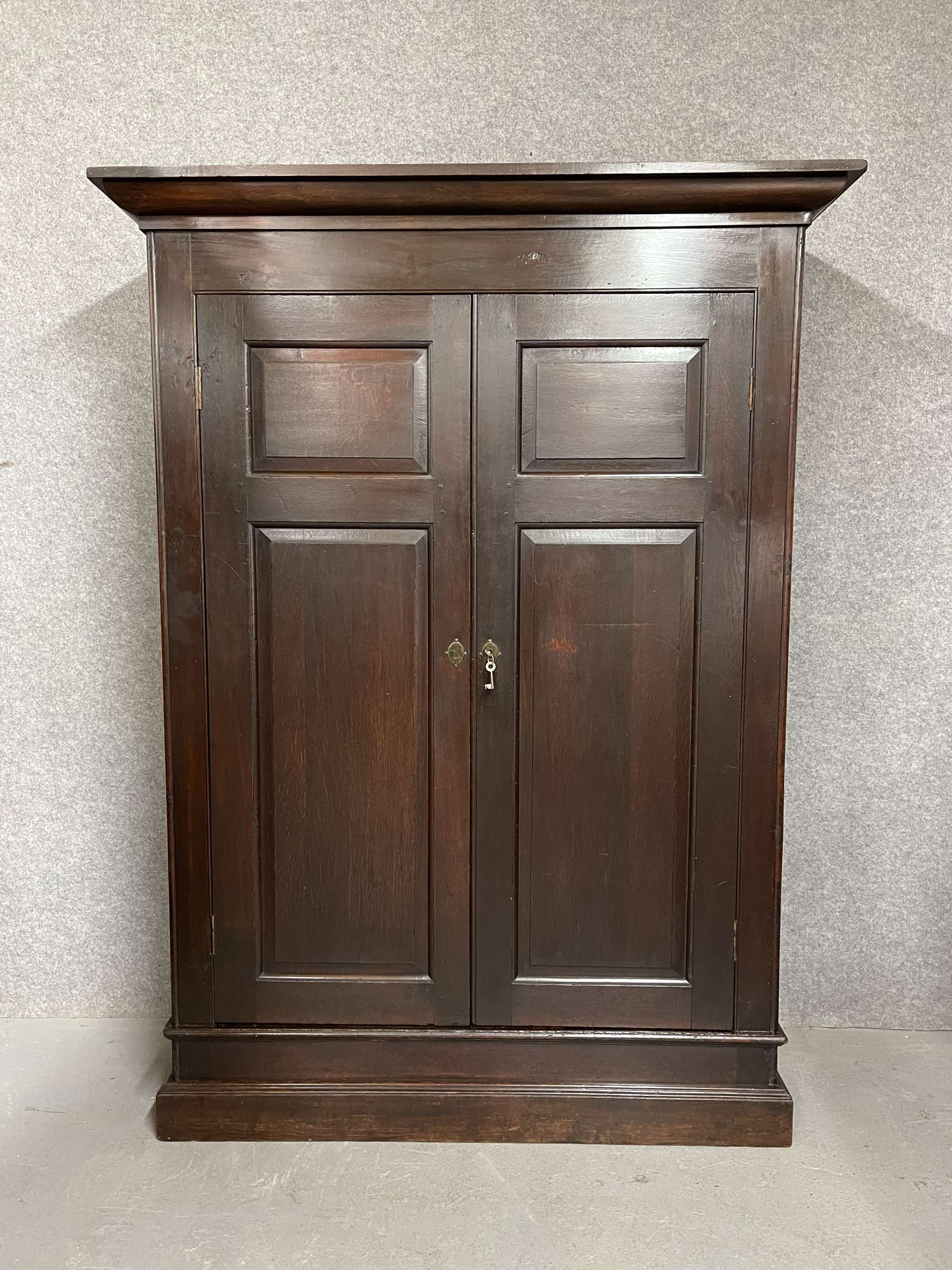 18th. Century Country House Oak Hall Cupboard