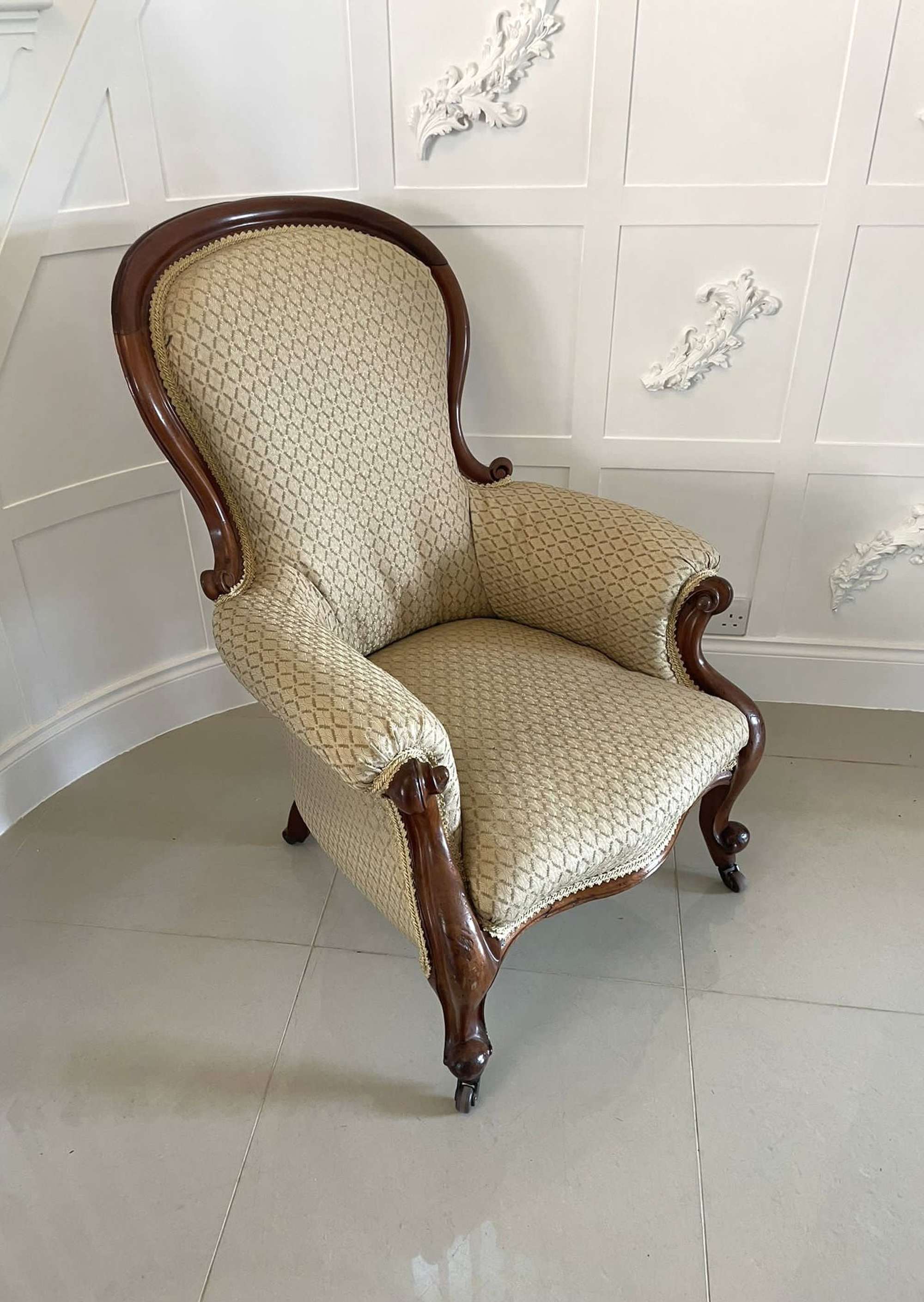 Quality Antique Victorian Mahogany Armchair