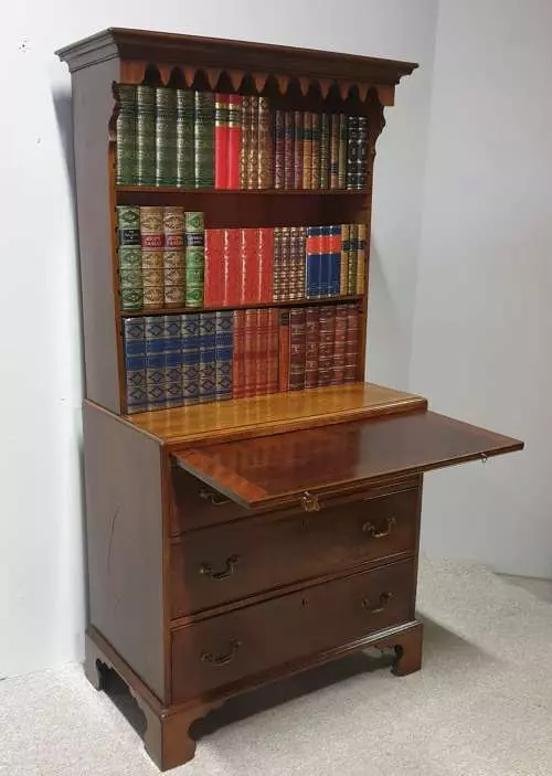 Georgian Open Bookcase Of Small, Appleby Mini Oak Corner Bookcase