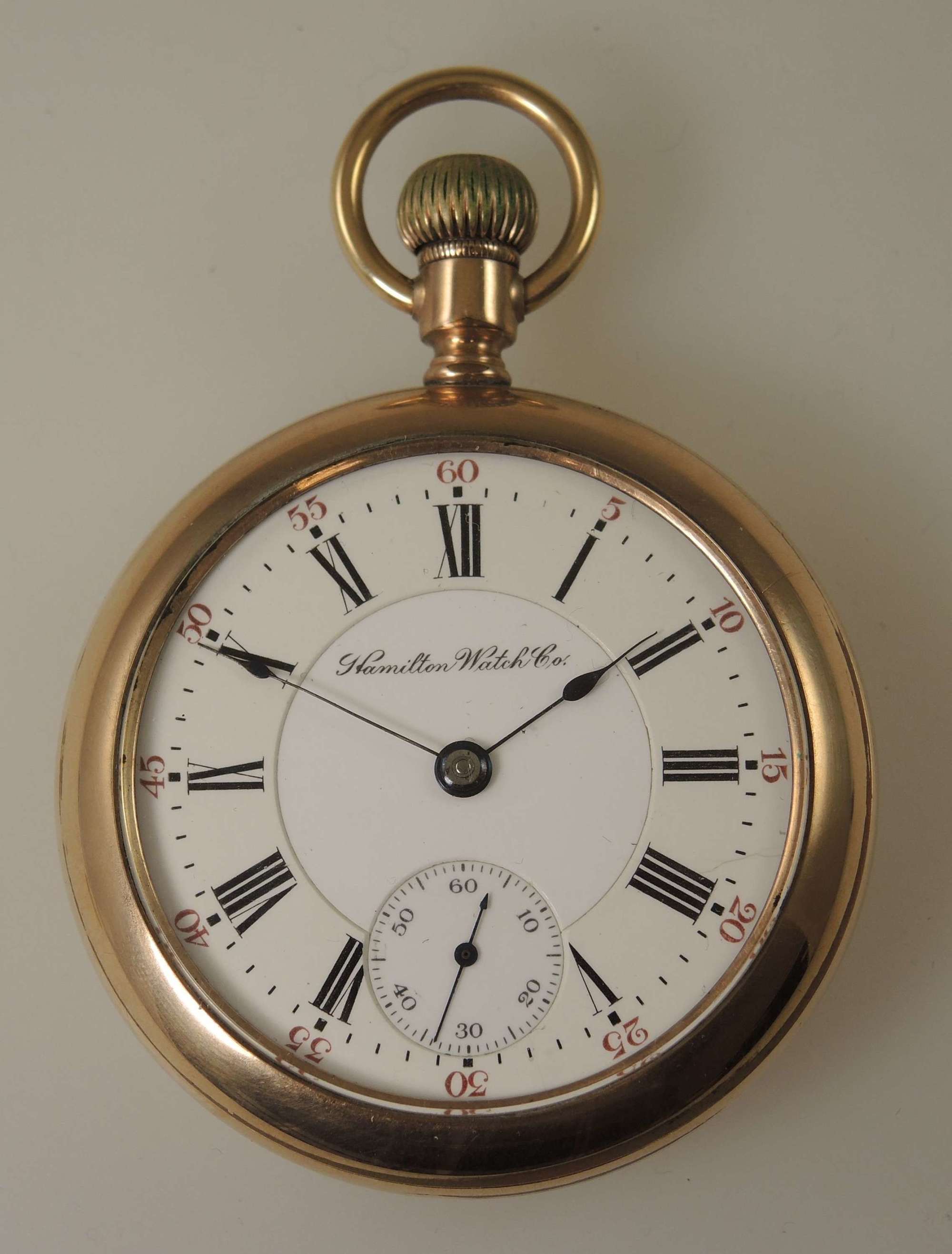 18s 17 Jewel Hamilton 936 pocket watch with low serial number c1895