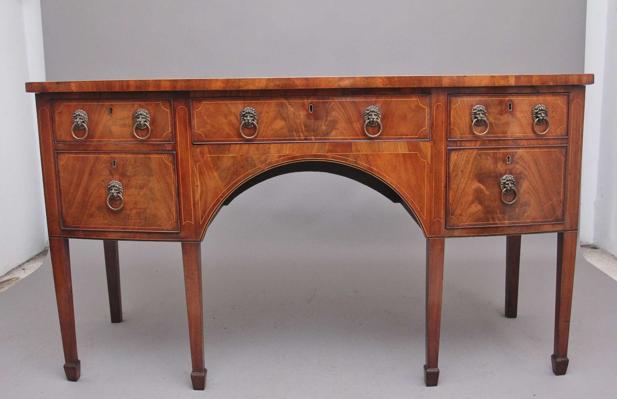 Early 19th Century Inlaid Mahogany Antique Sideboard