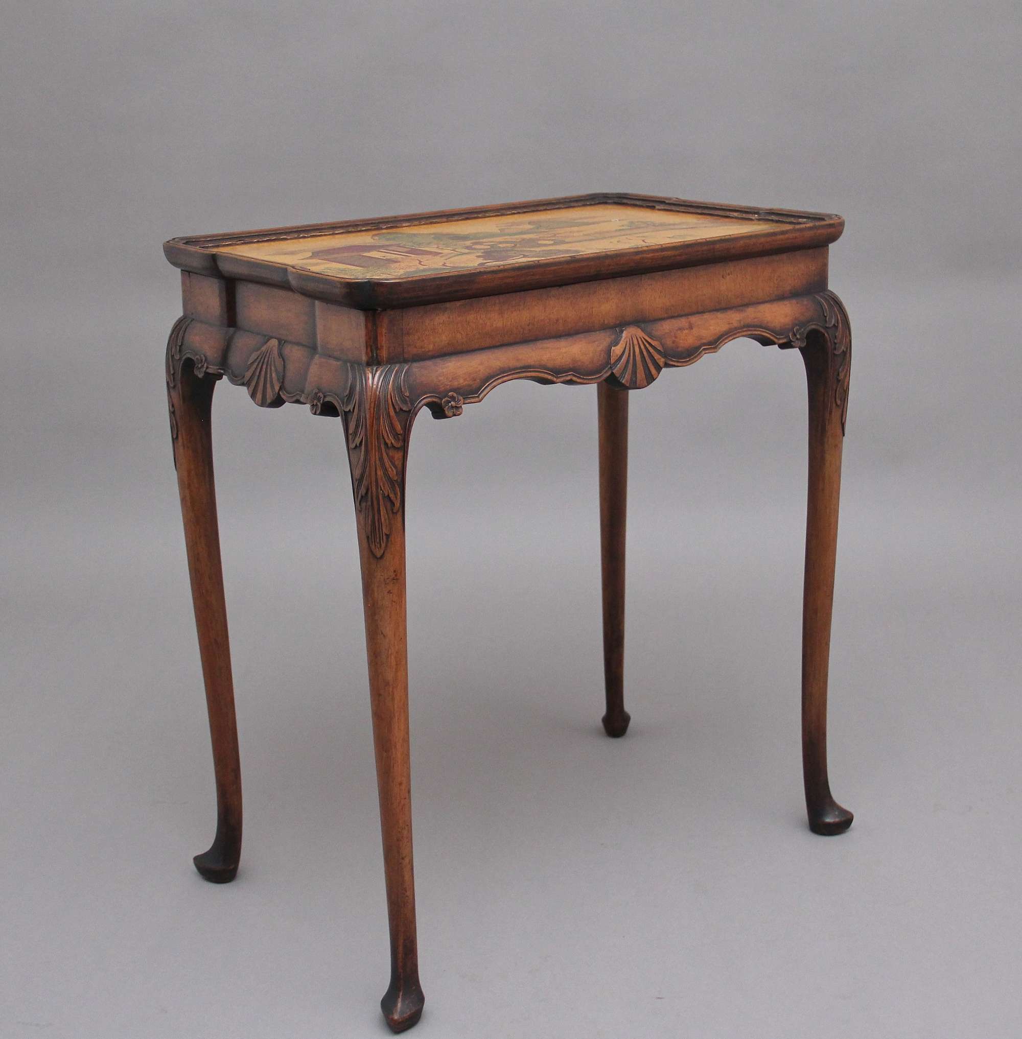 Early 20th Century Walnut Silver Table